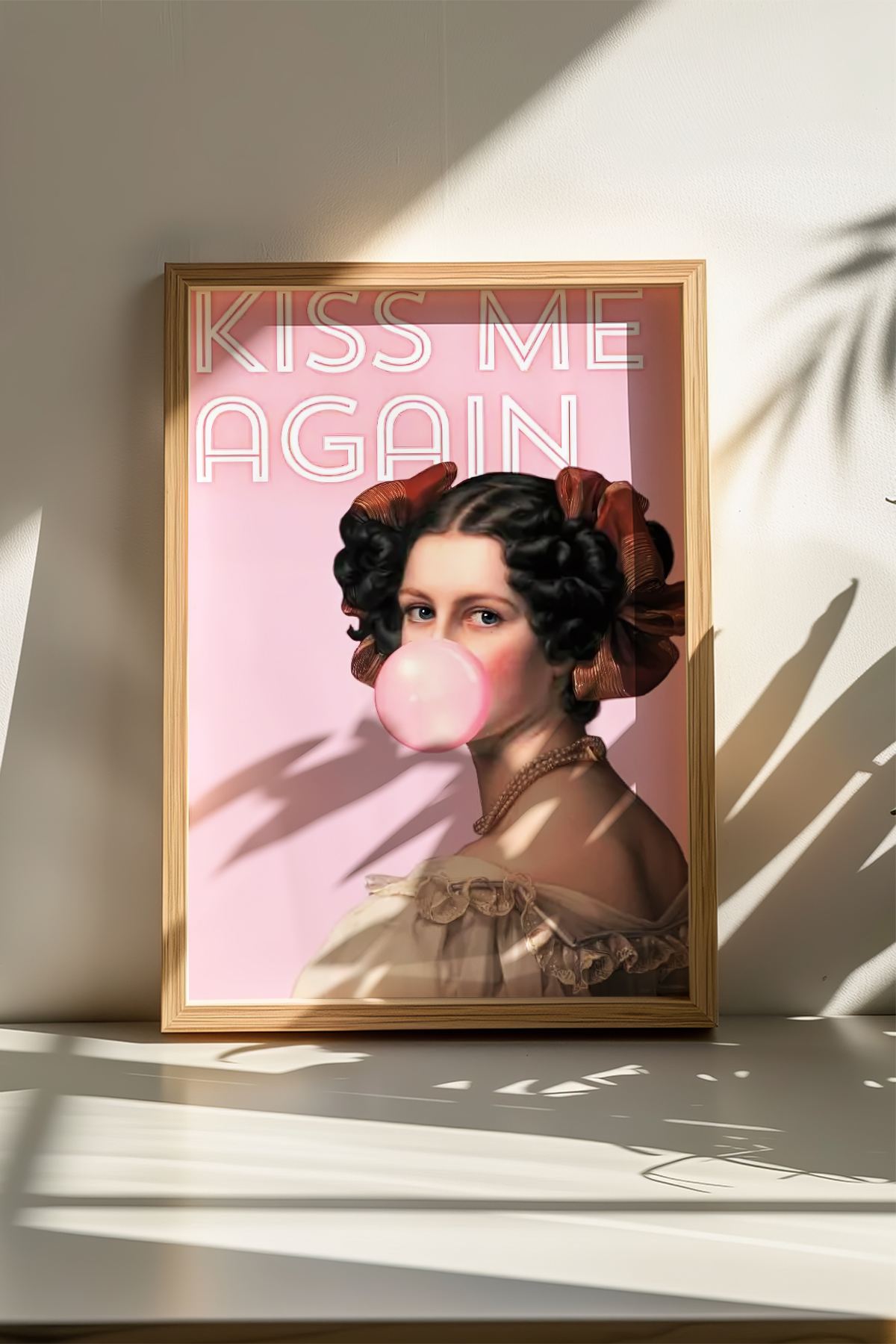 Quadro Decorativo Multicolor em Madeira Maciça 50x70cm - Arte Digital Emoldurada para Decoração de Interiores