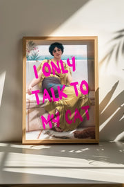 Quadro Decorativo Multicolor com Moldura de Madeira Maciça 50x70cm - Impressão Digital Premium