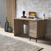 Secretária de Estudo – 120 cm x 75 cm x 60 cm – Nogueira – Aglomerado