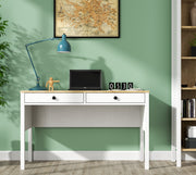Secretária de Estudo – 120 cm x 73 cm x 60 cm – Madeira e Branca – Aglomerado e MDF