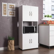 Armário multiuso – 59.5 cm x 143 cm x 32 cm – Branco – Aglomerado