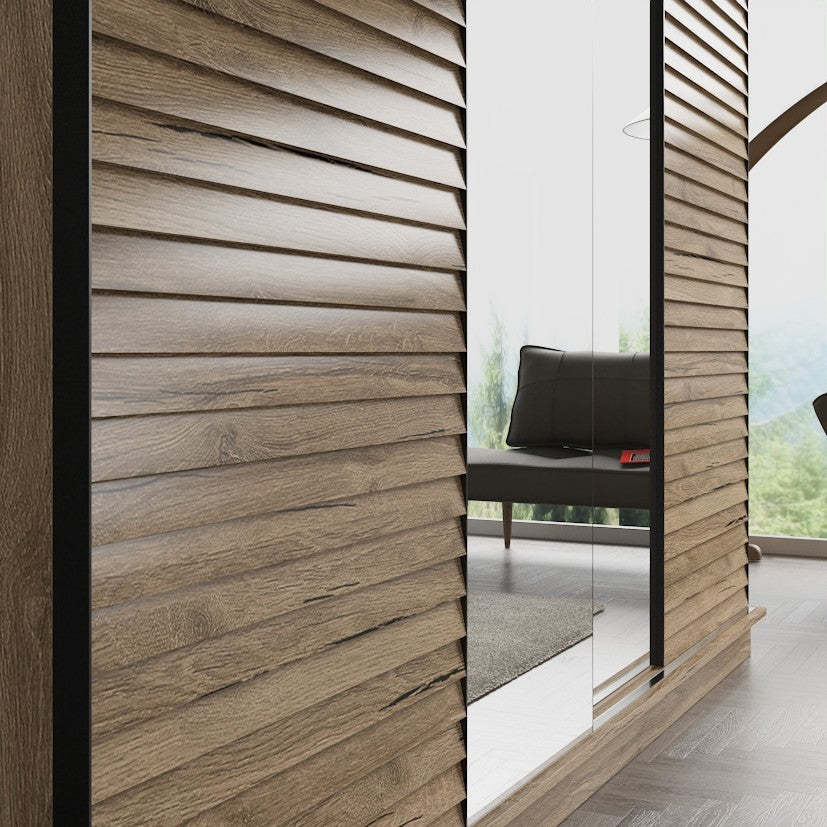 Guarda-roupa – 240cm x 213cm x 66cm – Noz – Painel de chipboard