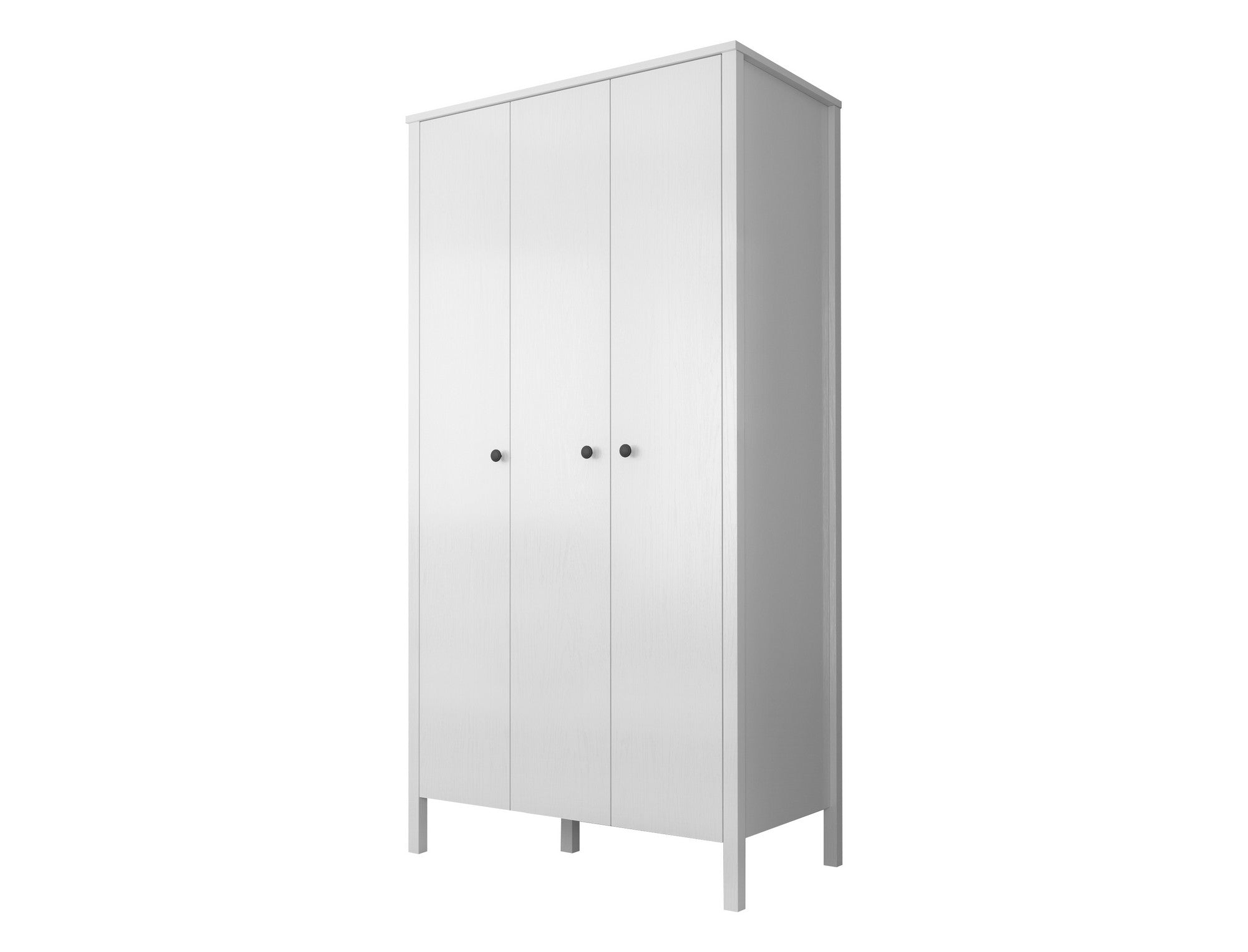 Guarda-roupa de madeira – 98 cm x 194,8 cm x 57 cm – Branco