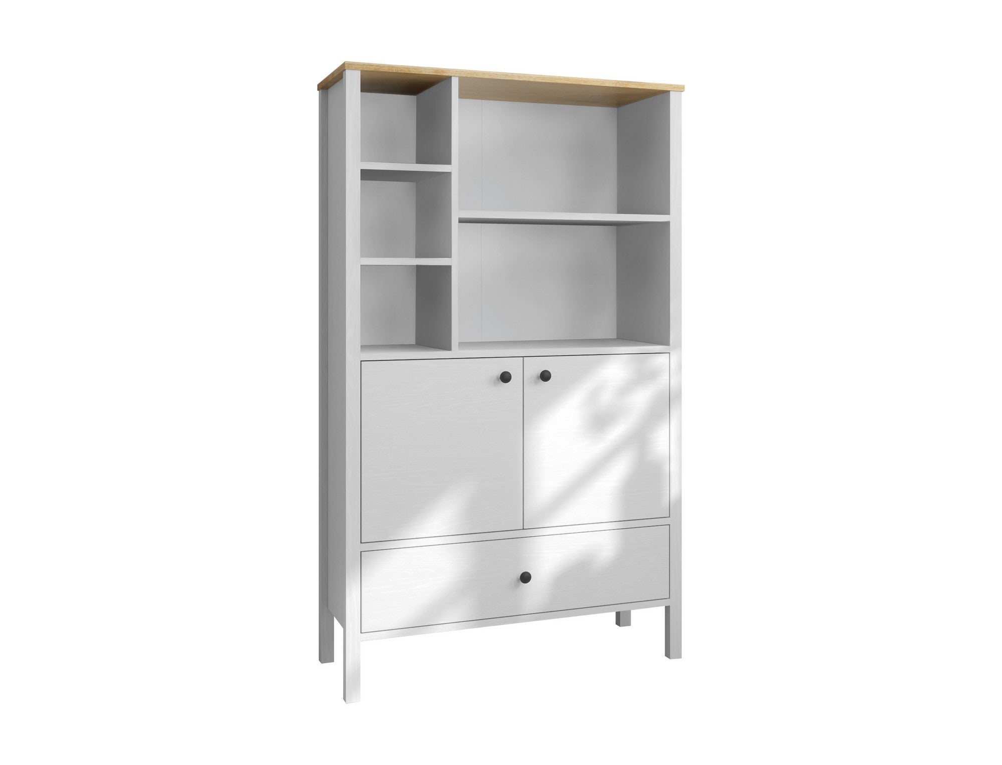 Armário Multiuso – 93cm x 159cm x 40cm – Branco – Madeira