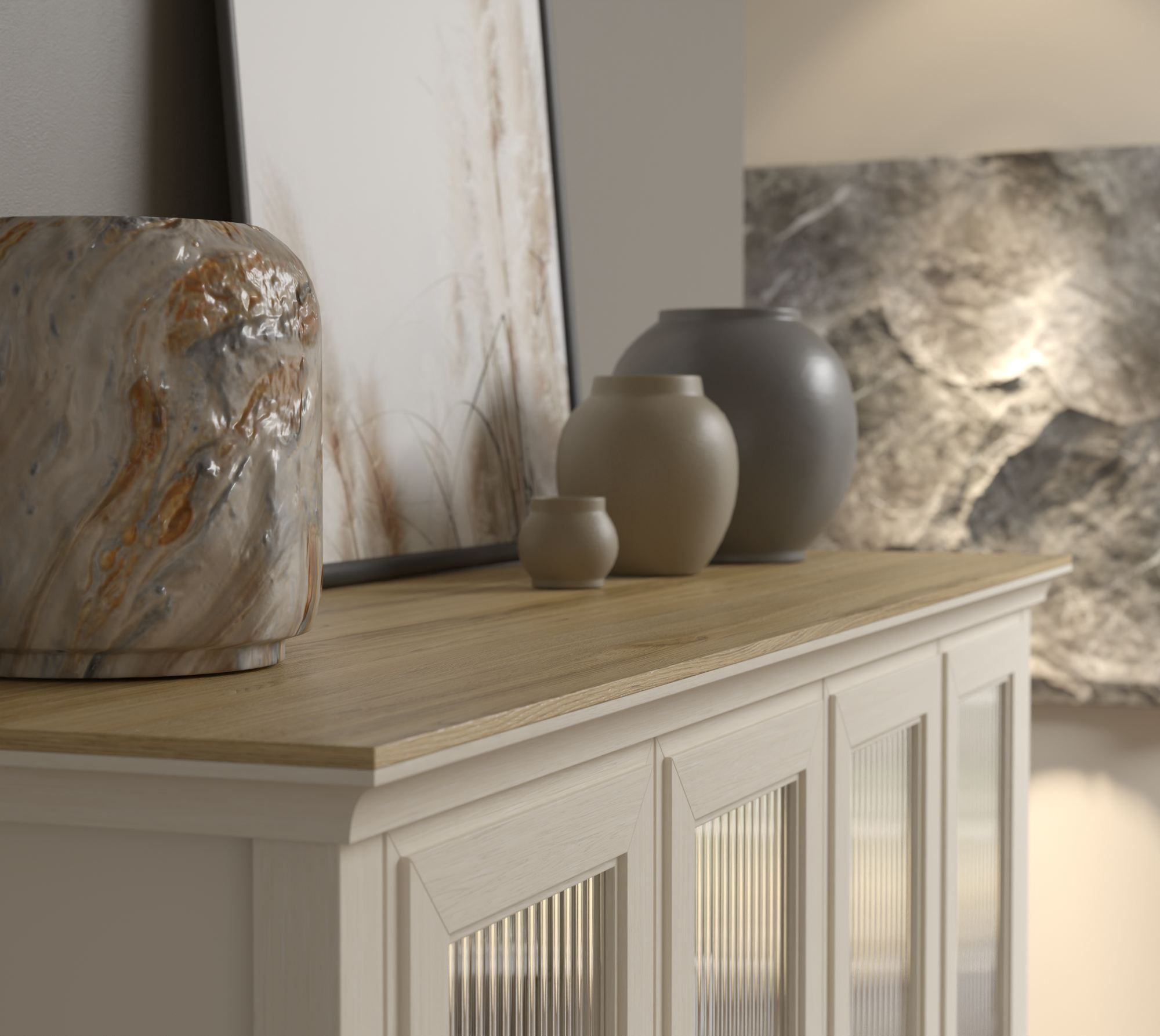 Armário Multiusos Premium 136cm - 3 Cores Disponíveis - Prateleiras Ajustáveis e Fixação à Parede