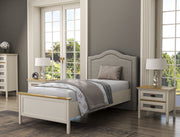 Cama Individual com Arrumação Multifuncional - 3 Cores Disponíveis, Prateleiras Integradas e Fixação à Parede