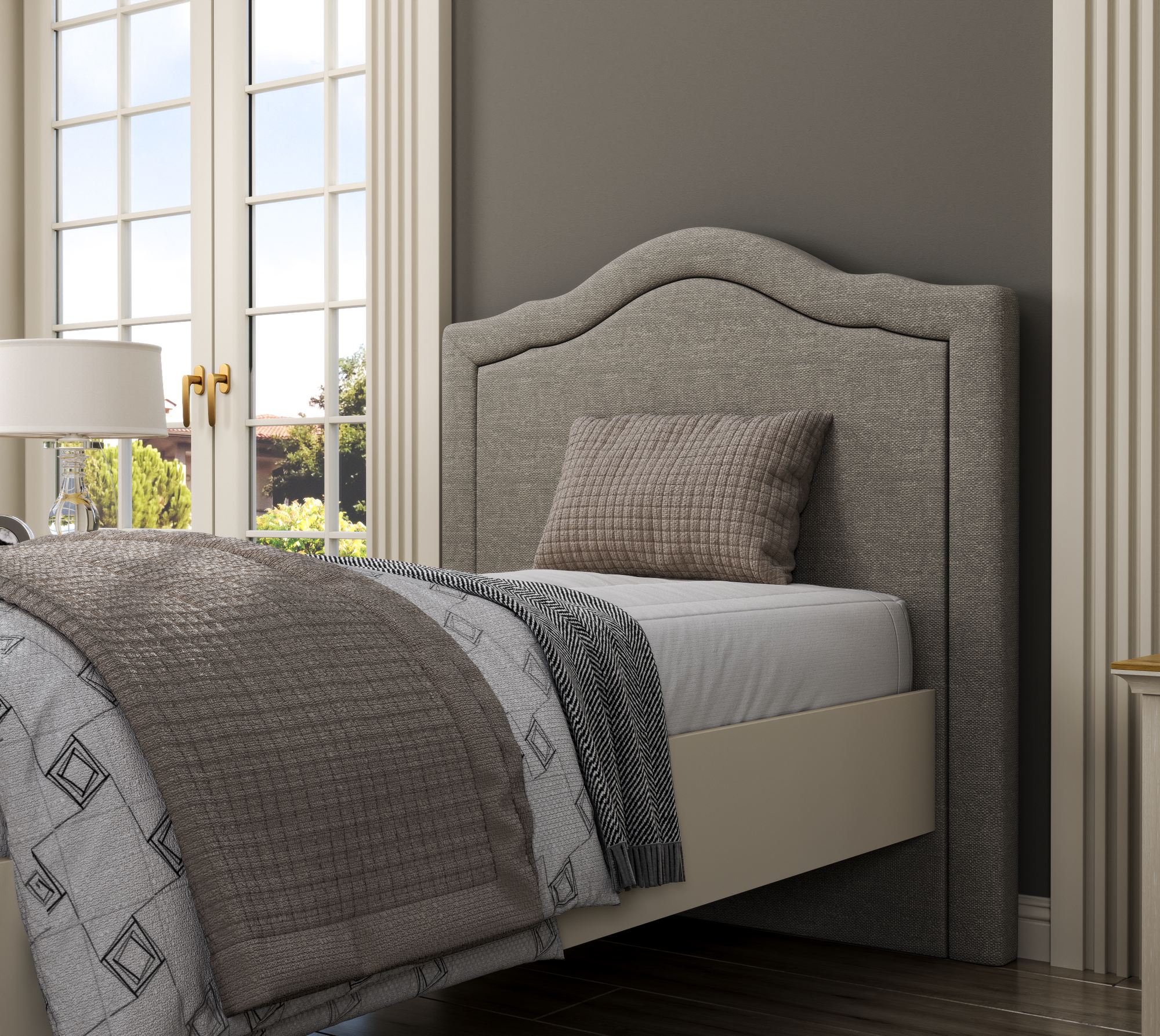 Cama Individual com Arrumação Multifuncional - 3 Cores Disponíveis, Prateleiras Integradas e Fixação à Parede