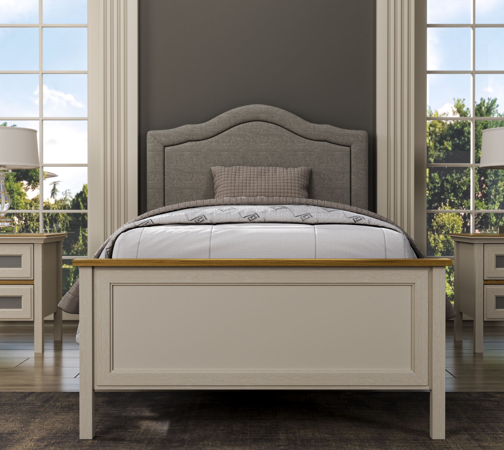 Cama Individual com Arrumação Multifuncional - 3 Cores Disponíveis, Prateleiras Integradas e Fixação à Parede