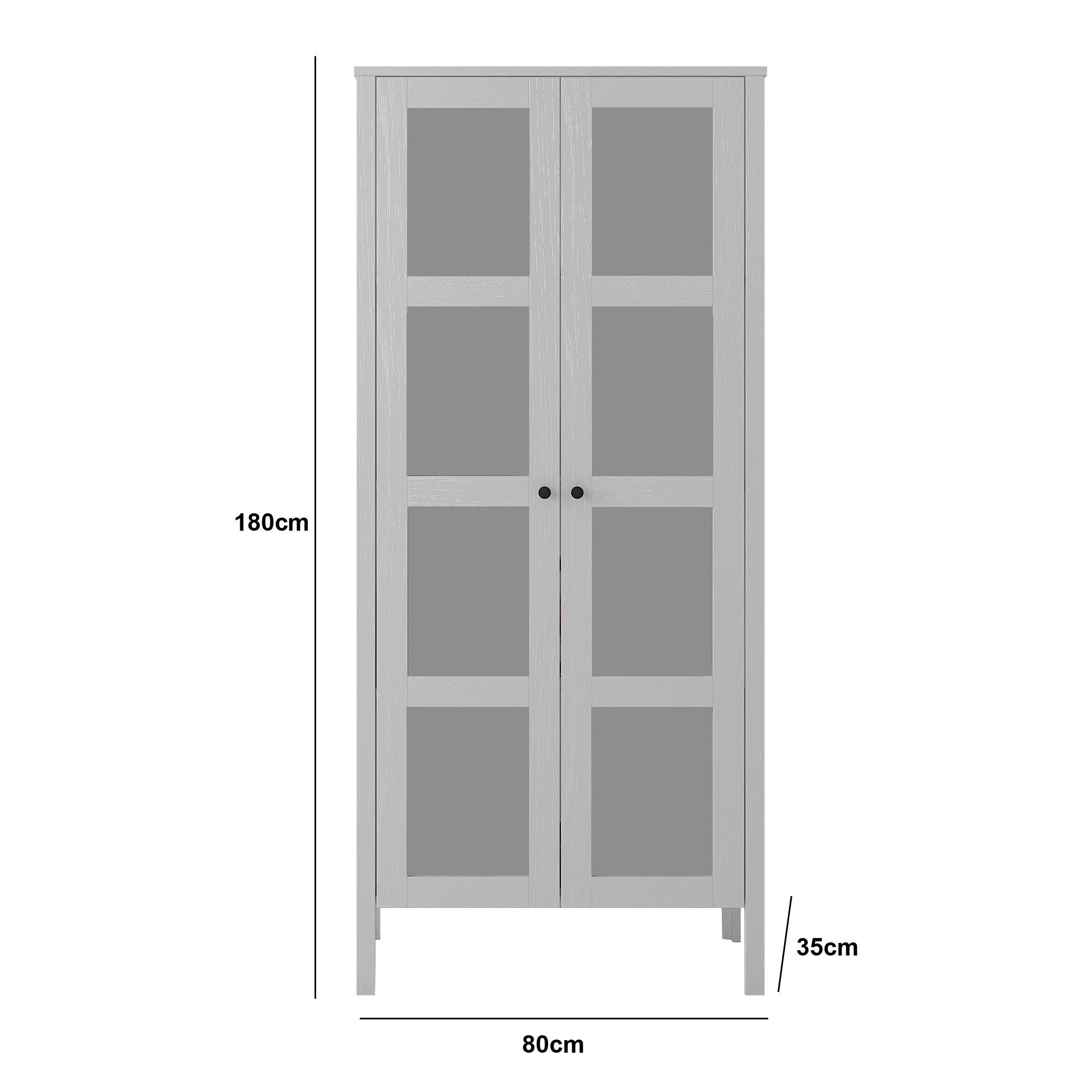 Estante de livros – 80 cm x 180 cm x 35 cm – Branco – Aglomerado