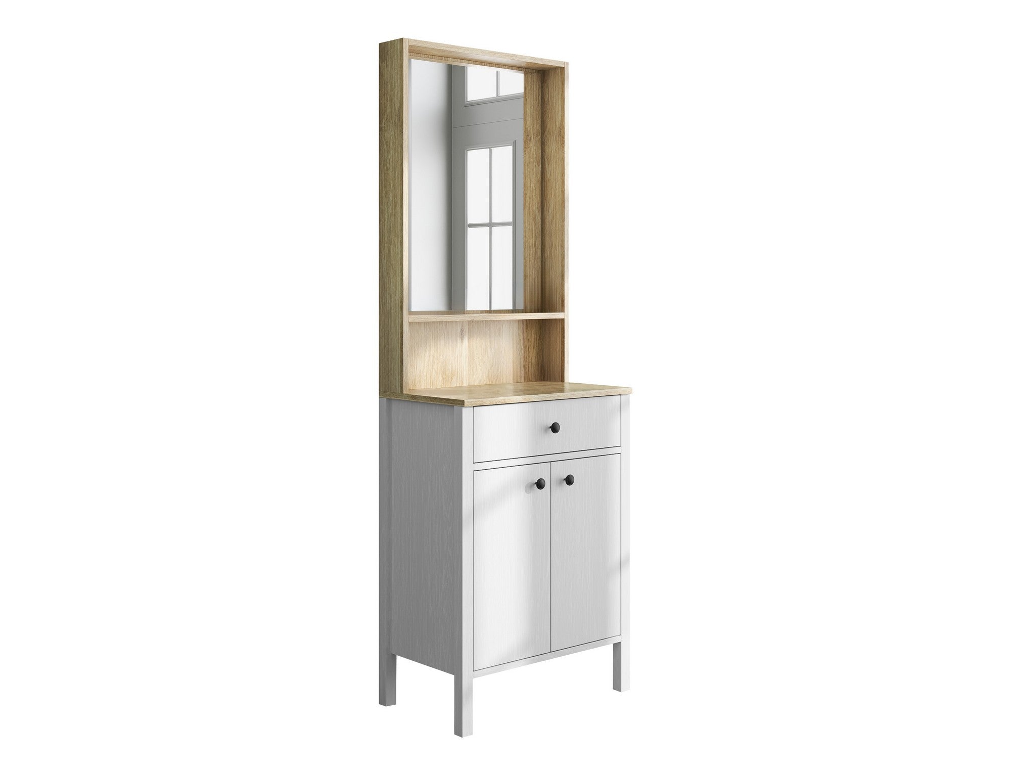 Conjunto para hall de entrada – 63cm x 190cm x 38cm – Branco – Aglomerado