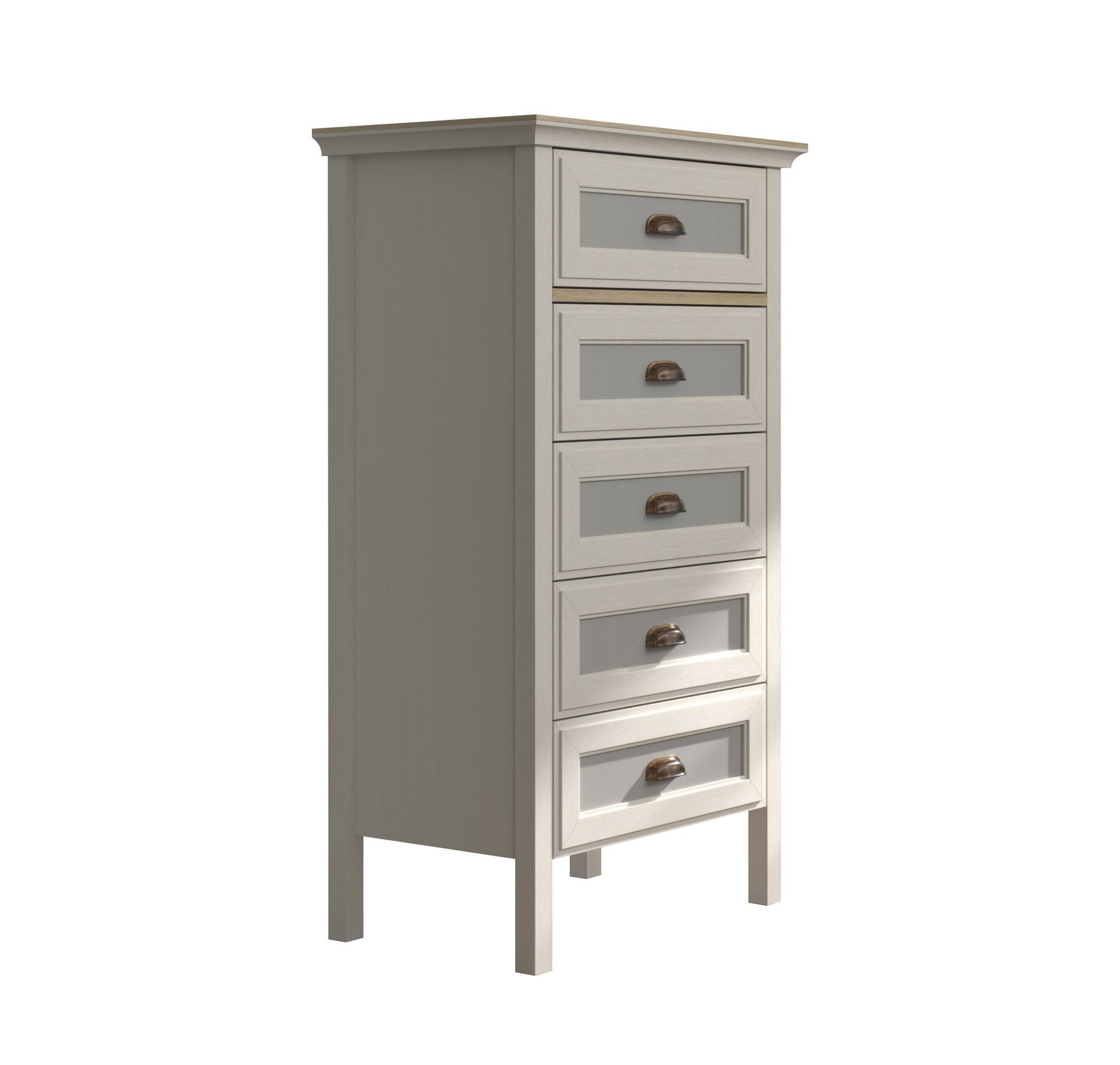 Cómoda Moderna com 3 Cores Disponíveis - Estrutura Resistente MDF e Melamina com Múltiplas Prateleiras e Fixação à Parede