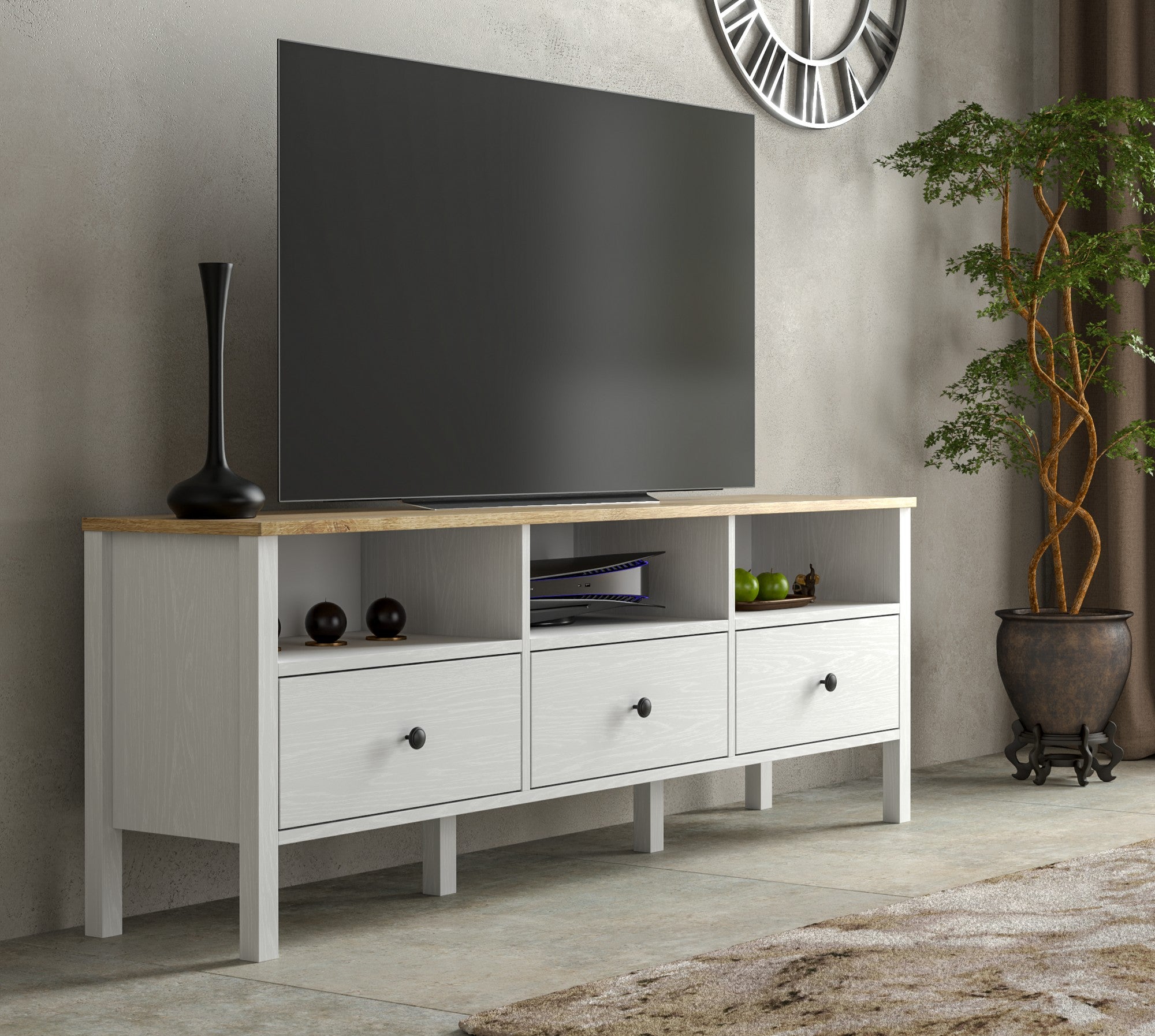 Móvel de TV-FRN-20055-De madeira
Branco