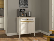 Armário Bar de Café com Prateleiras Múltiplas - 3 Cores Disponíveis, Fixação na Parede, Pernas em MDF