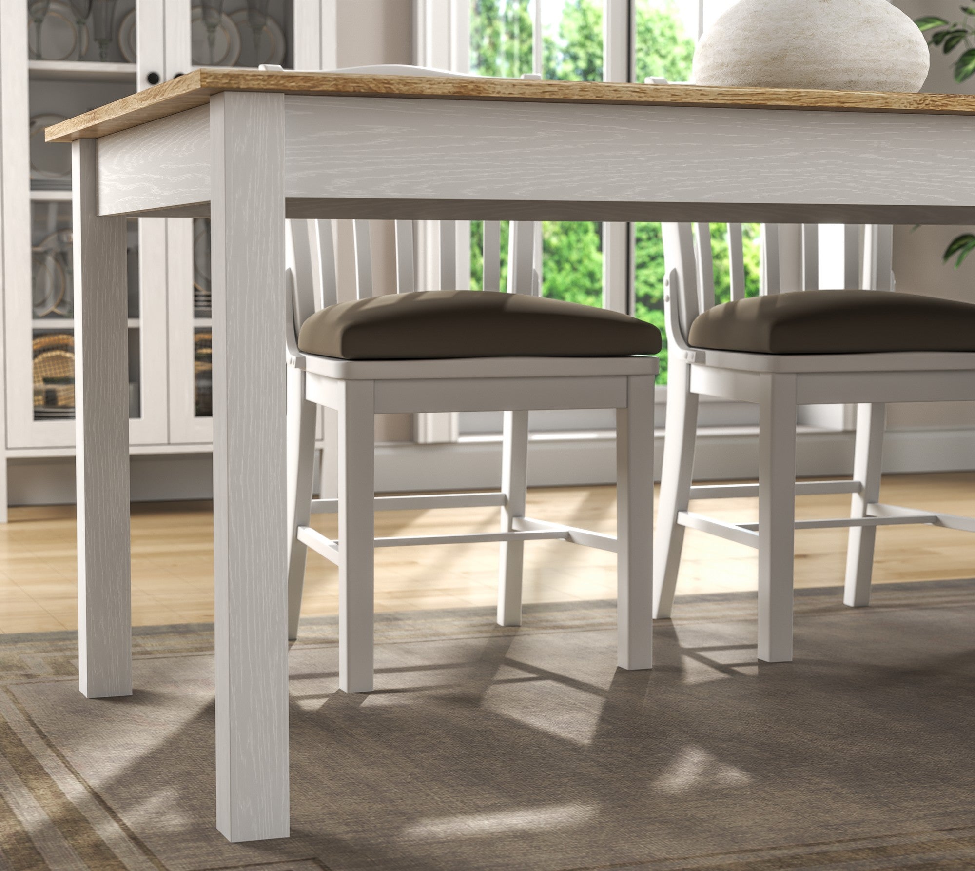 Mesa de jantar-FRN-20082-De madeira
Branco