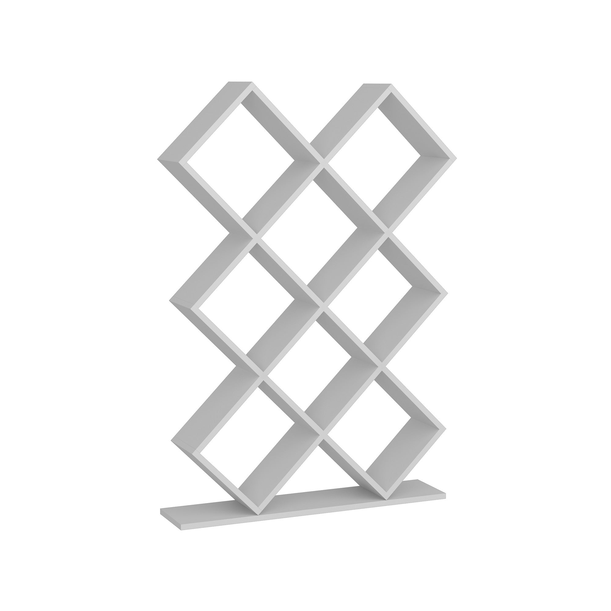 Estante de Livros – 90 cm x 129 cm x 19,5 cm – Branco – Painel de Partículas Revestido de Melamina