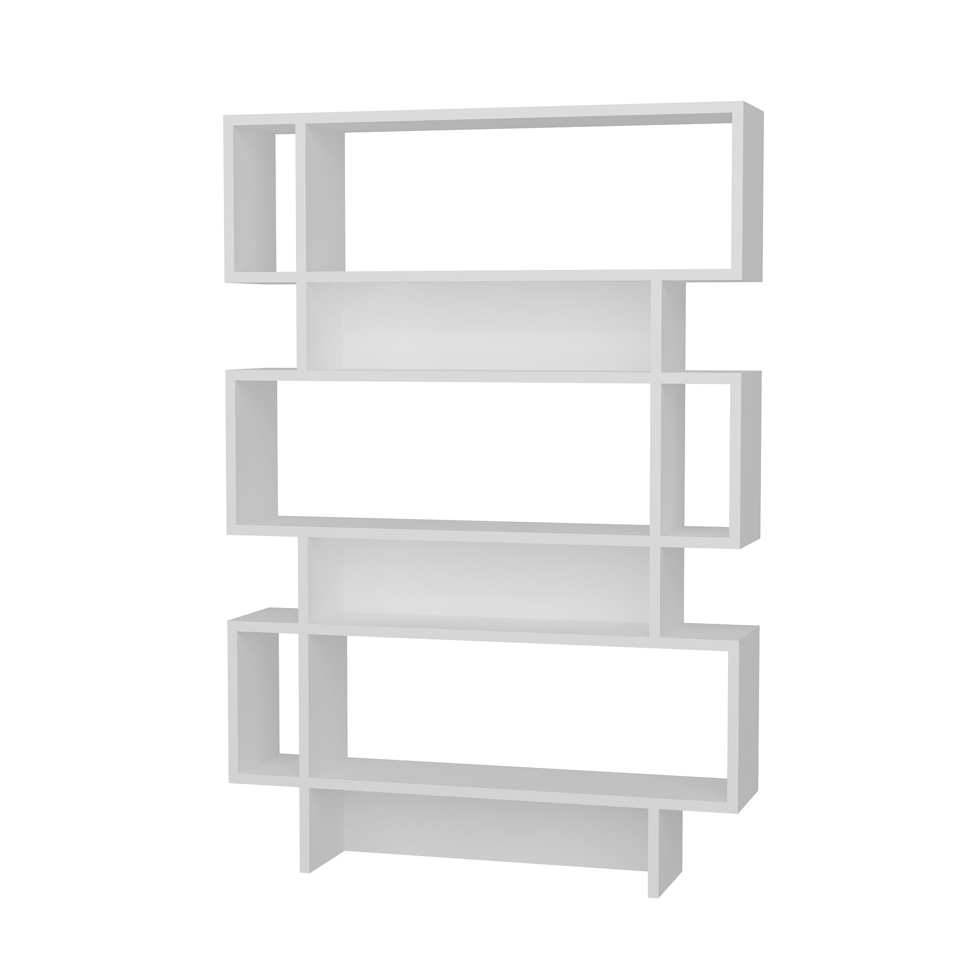 Estante de Livros – 90 cm x 130,8 cm x 19,6 cm – Branca – Painel de partículas revestido de melamina