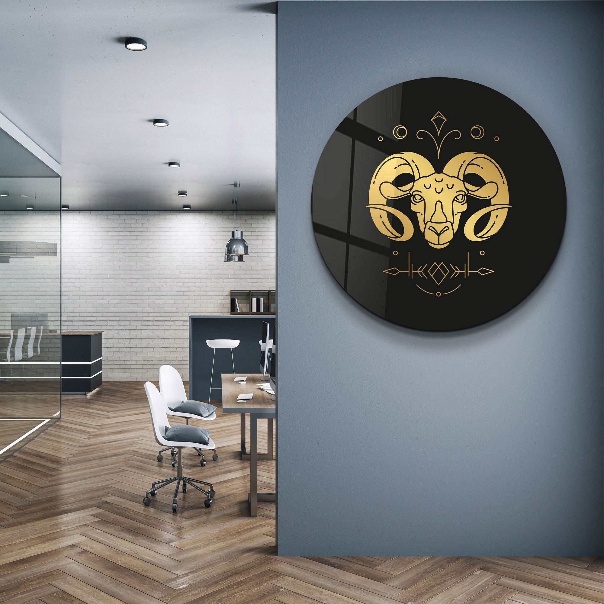 Quadro Decorativo em Vidro Temperado Multicolor 60x60cm - Impressão UV de Alta Qualidade