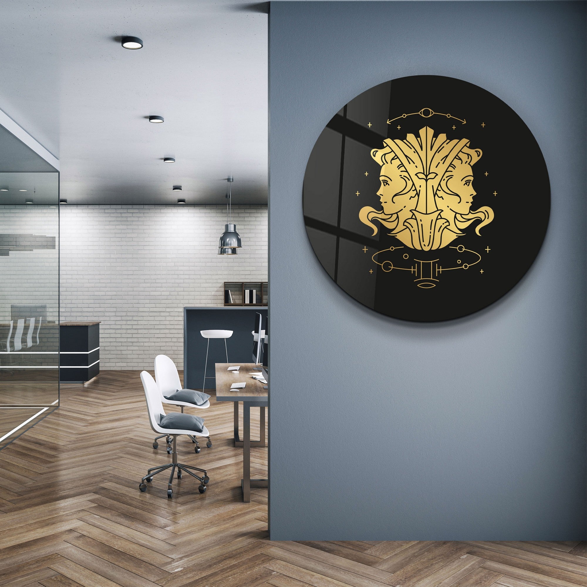 Quadro Decorativo em Vidro Temperado Multicolor 80x80cm - Impressão UV de Alta Qualidade