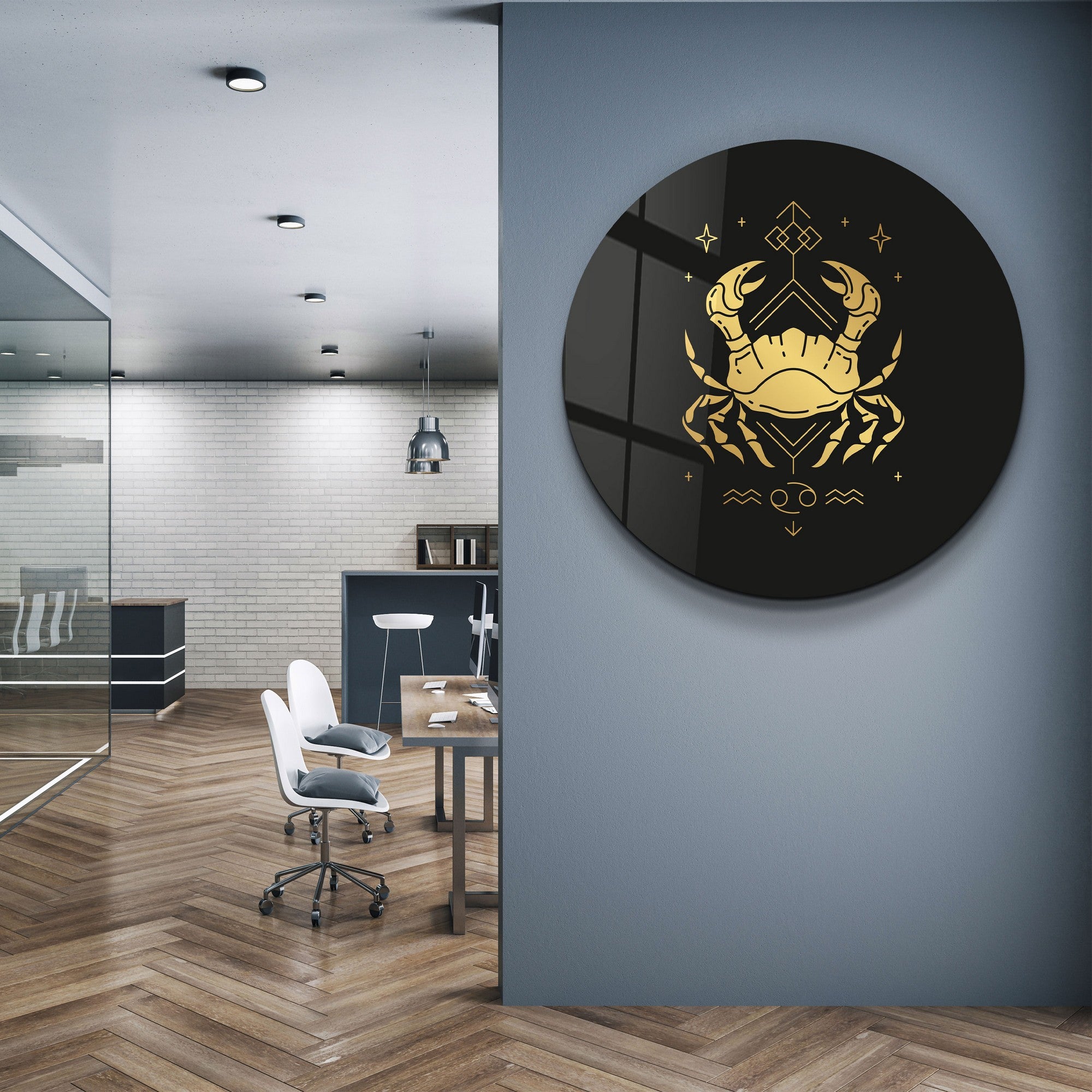 Quadro Decorativo em Vidro Temperado Multicolor 80x80cm - Impressão UV de Alta Qualidade