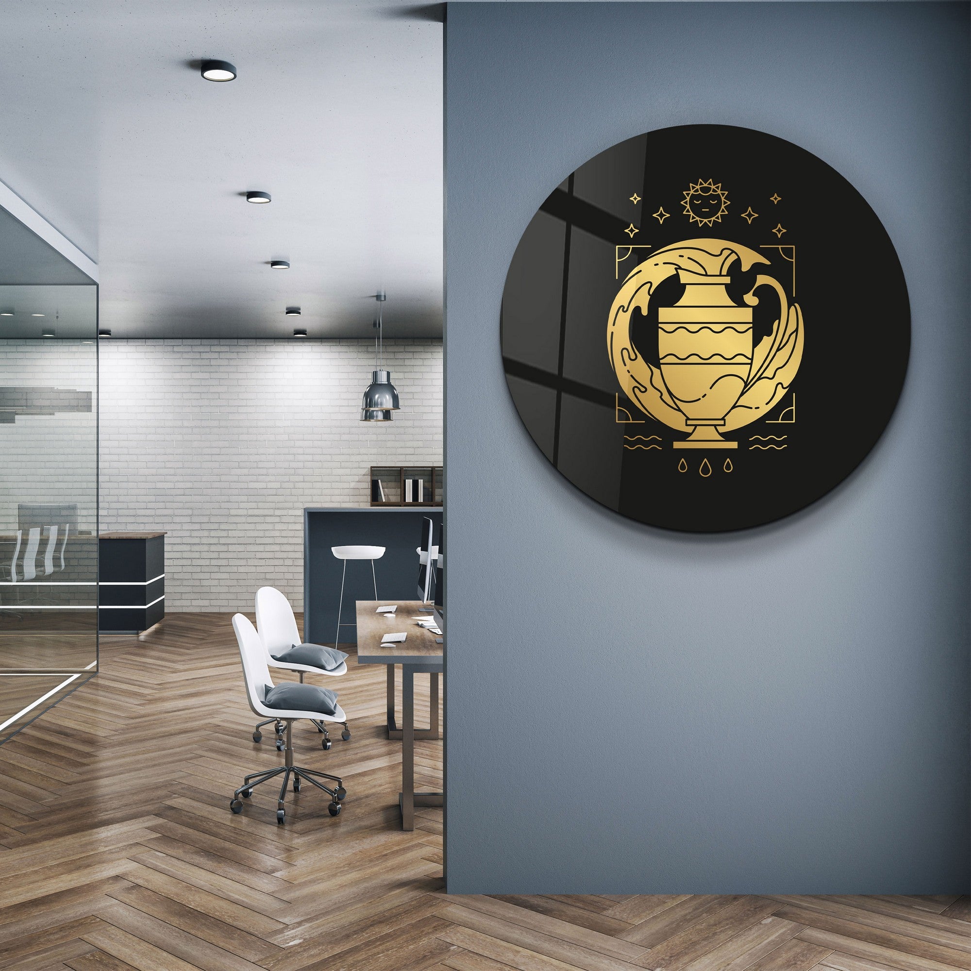 Quadro Decorativo em Vidro Temperado Multicolor 80x80cm - Impressão UV de Alta Qualidade