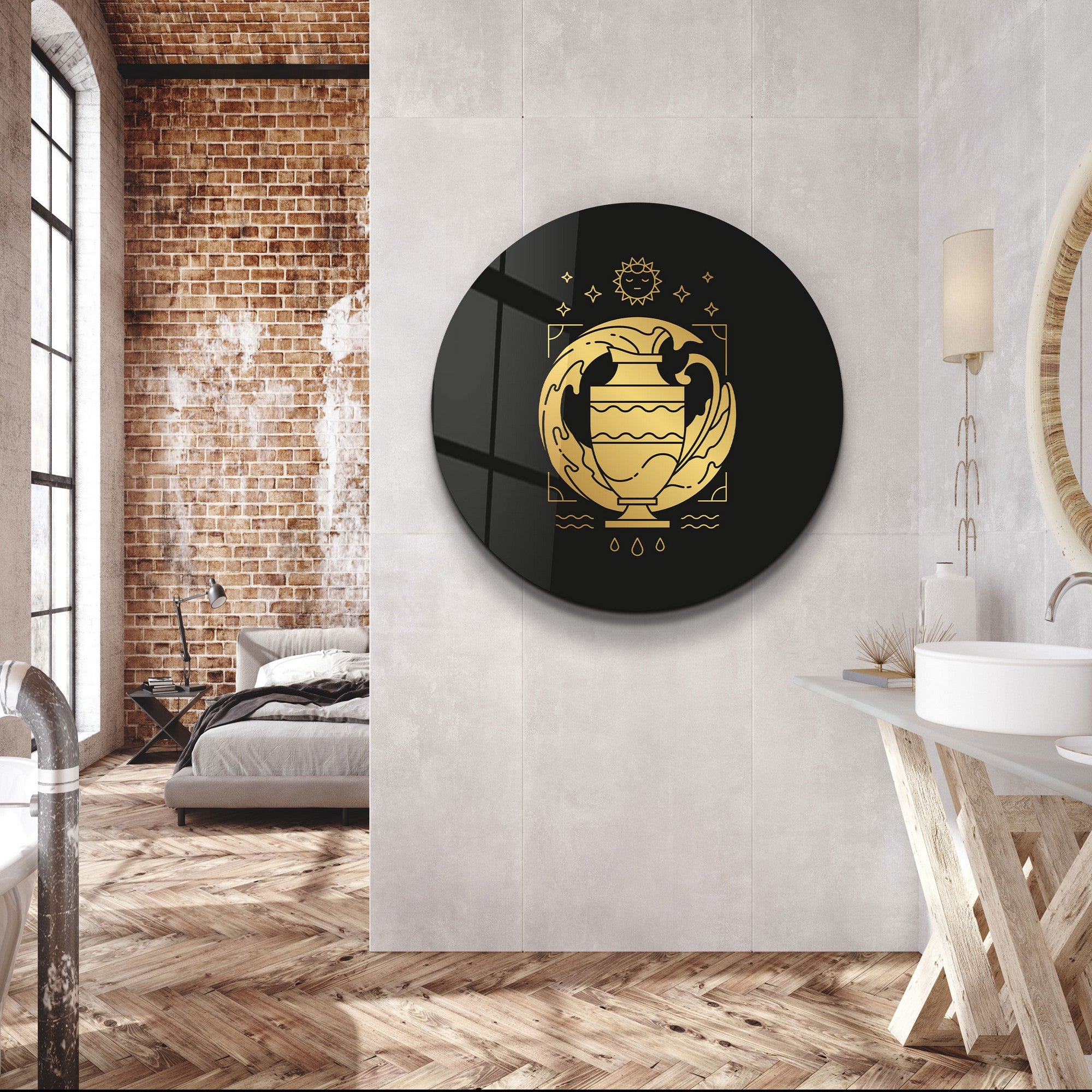 Quadro Decorativo em Vidro Temperado Multicolor 80x80cm - Impressão UV de Alta Qualidade