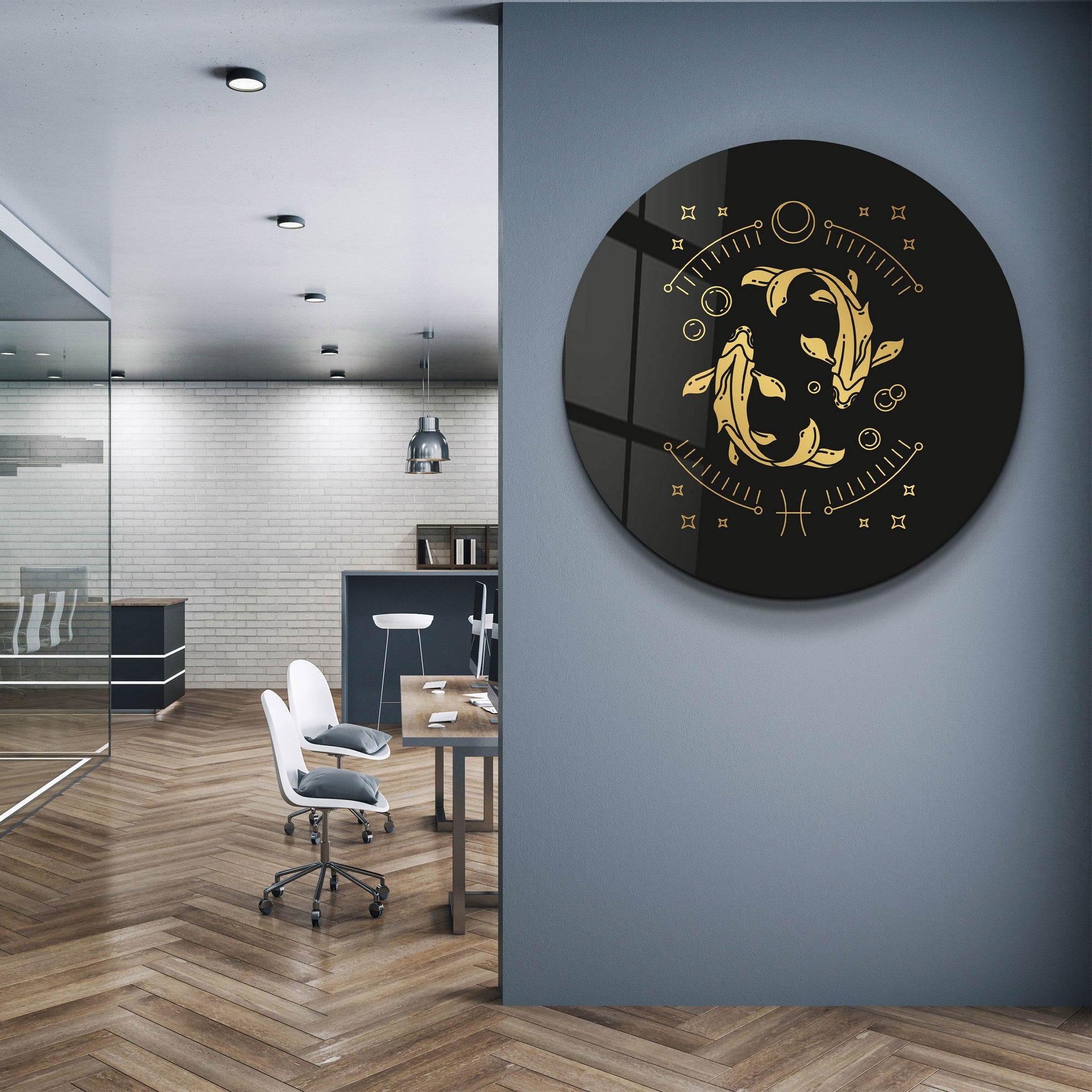 Quadro Decorativo em Vidro Temperado Multicolor 60x60cm - Impressão UV de Alta Qualidade