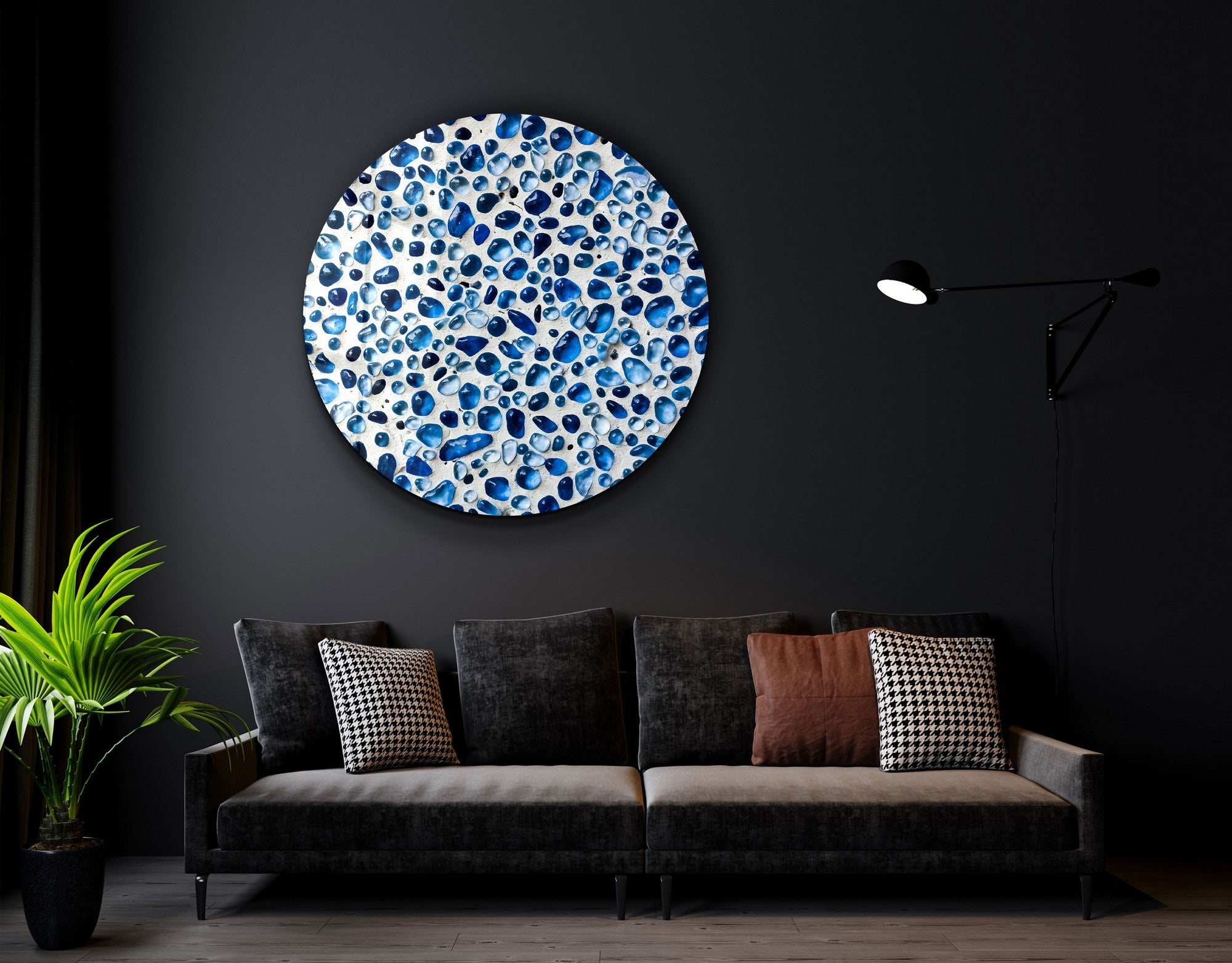 Quadro Decorativo em Vidro Temperado Multicolor 80x80cm - Impressão UV de Alta Qualidade