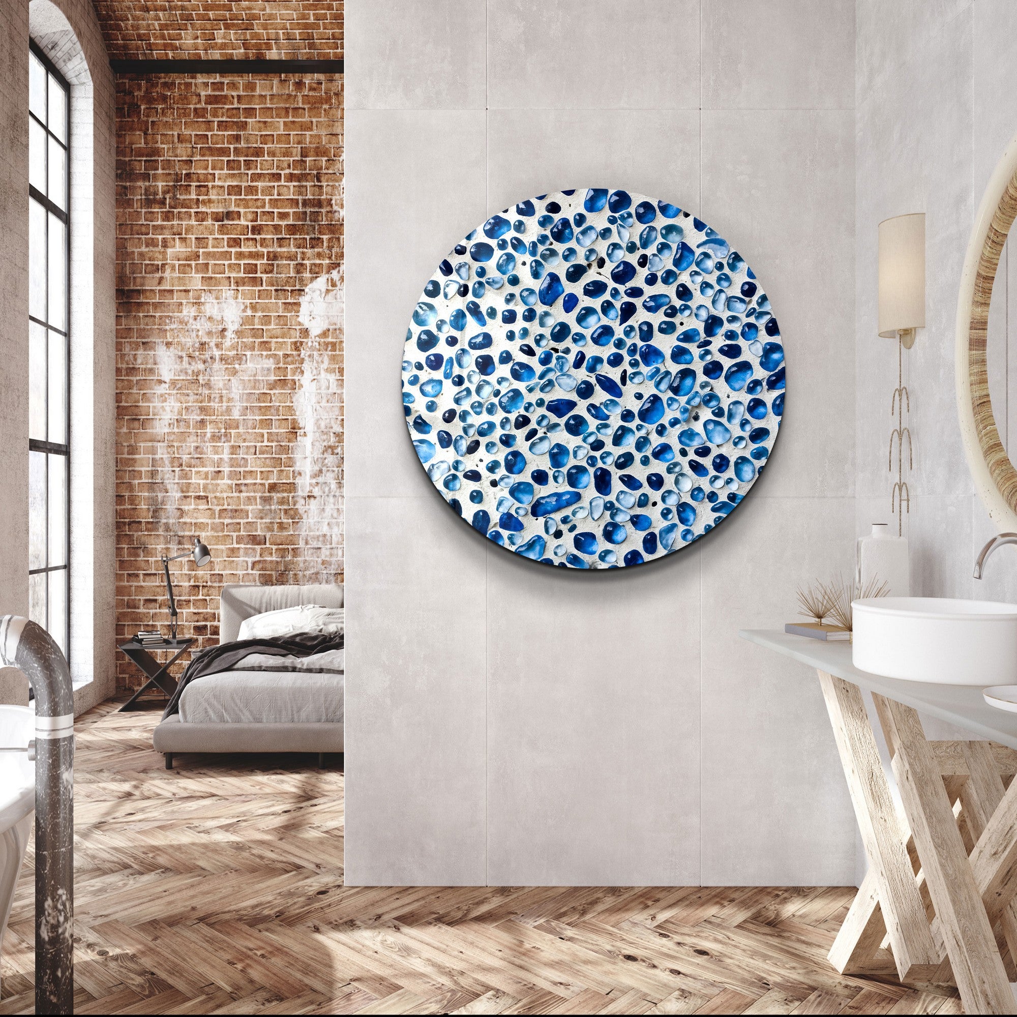 Quadro Decorativo em Vidro Temperado Multicolor 80x80cm - Impressão UV de Alta Qualidade