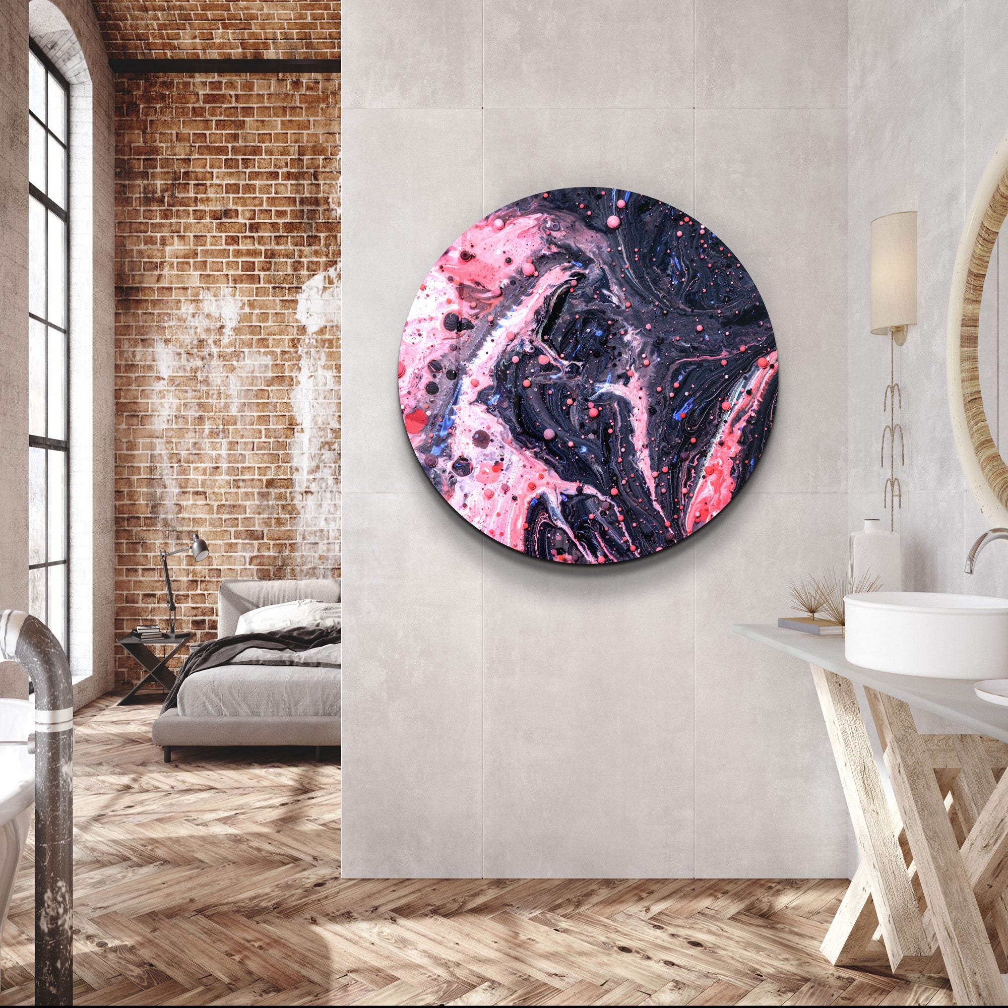 Quadro Decorativo em Vidro Temperado Multicolor 60x60cm - Impressão UV de Alta Qualidade