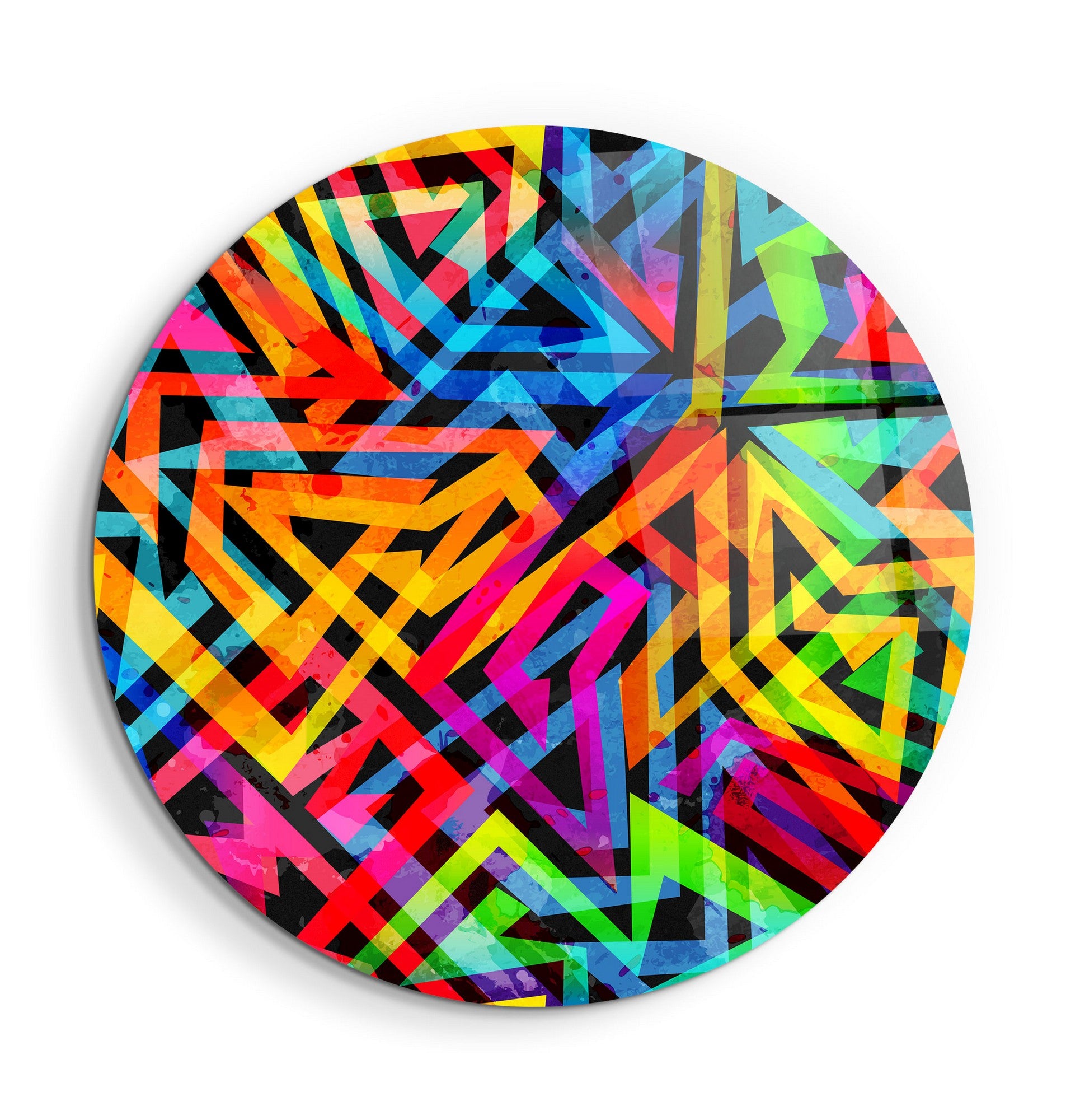 Quadro Decorativo em Vidro Temperado Multicolor 60x60cm - Impressão UV de Alta Qualidade