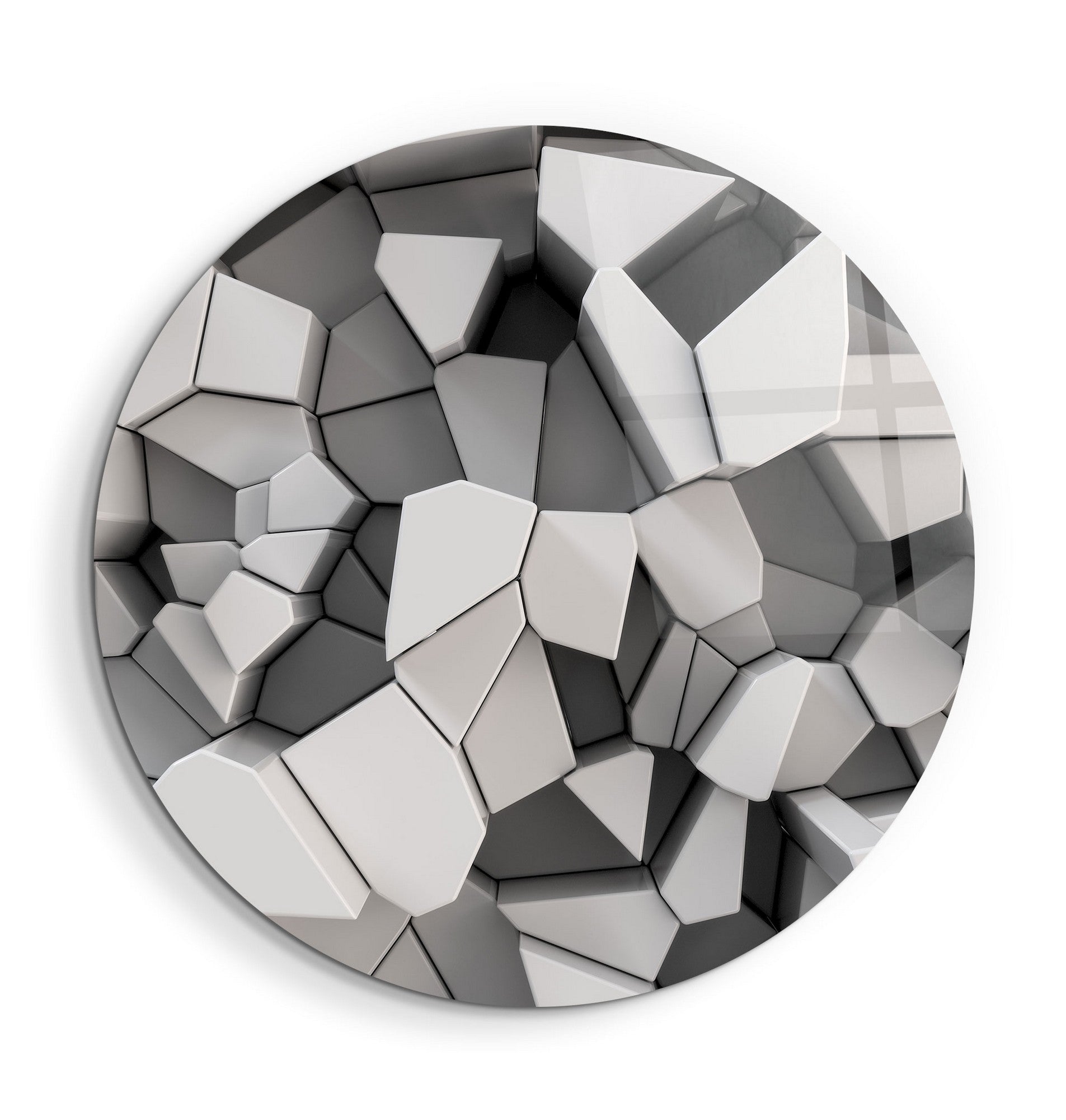 Quadro Decorativo em Vidro Temperado Multicolor 60x60cm - Impressão UV de Alta Qualidade