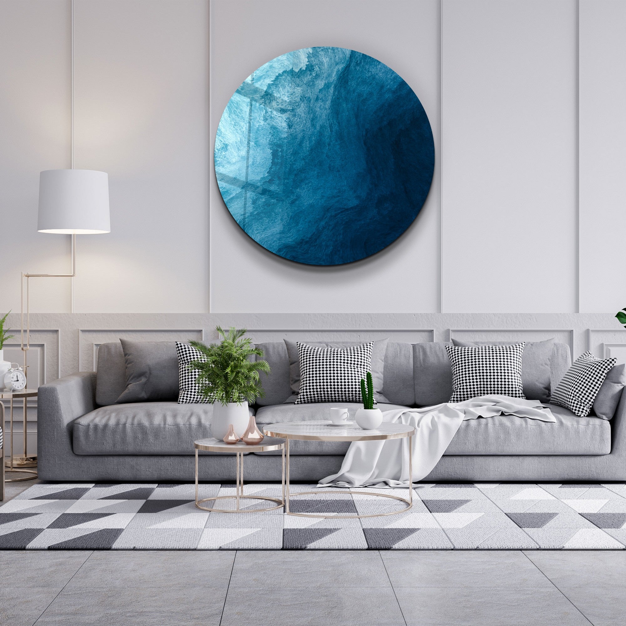 Quadro Decorativo em Vidro Temperado Multicolor 60x60cm - Impressão UV de Alta Qualidade