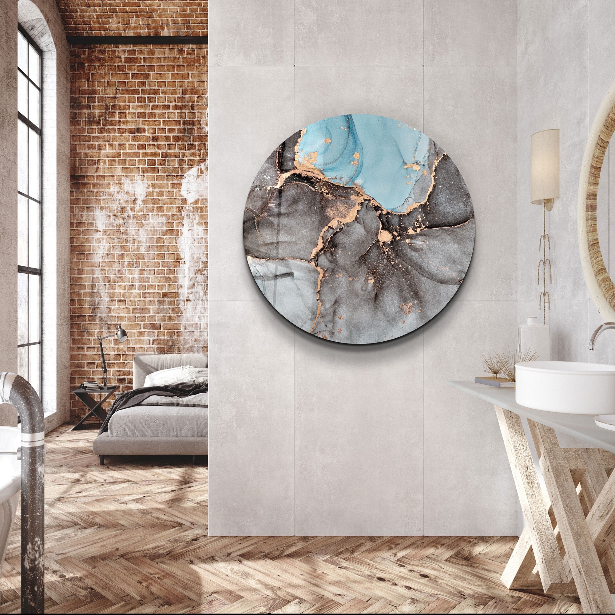 Quadro Decorativo em Vidro Temperado Multicolor 60x60cm - Impressão UV de Alta Qualidade