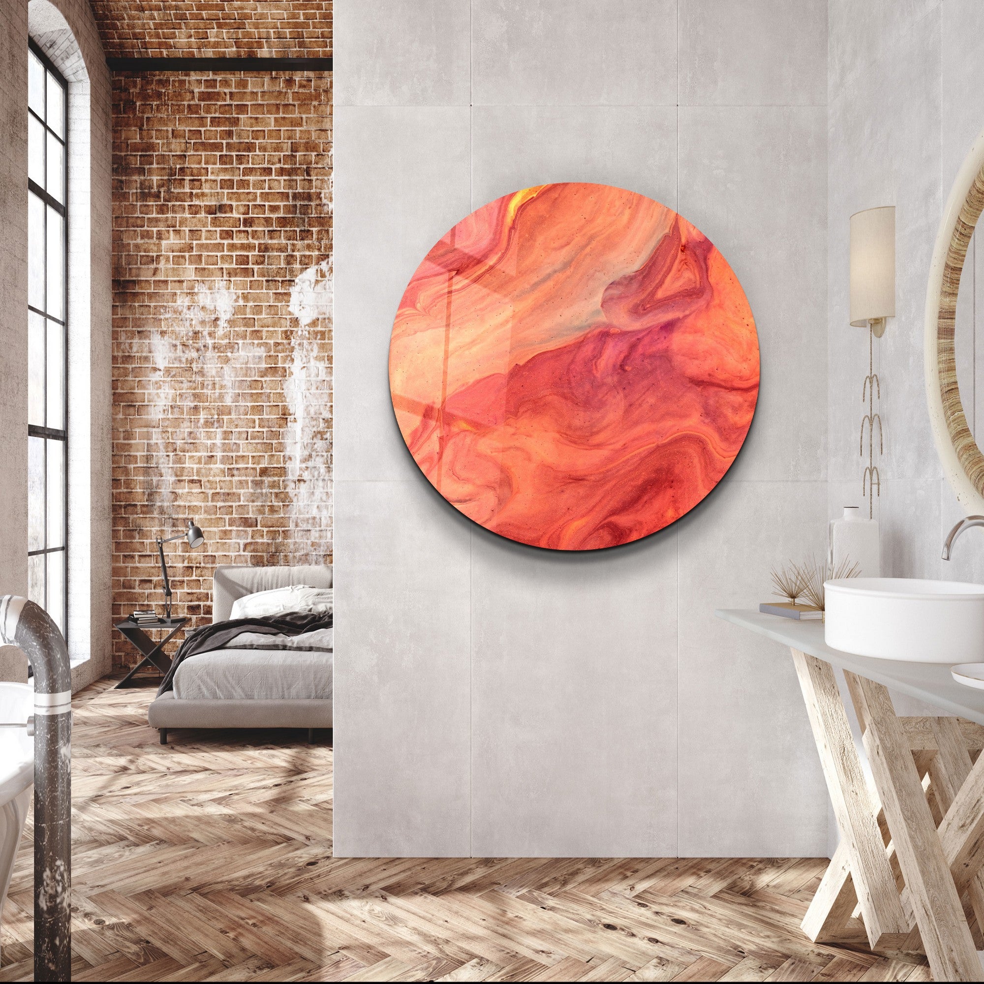 Quadro Decorativo em Vidro Temperado Multicolor 80x80cm - Impressão UV de Alta Qualidade