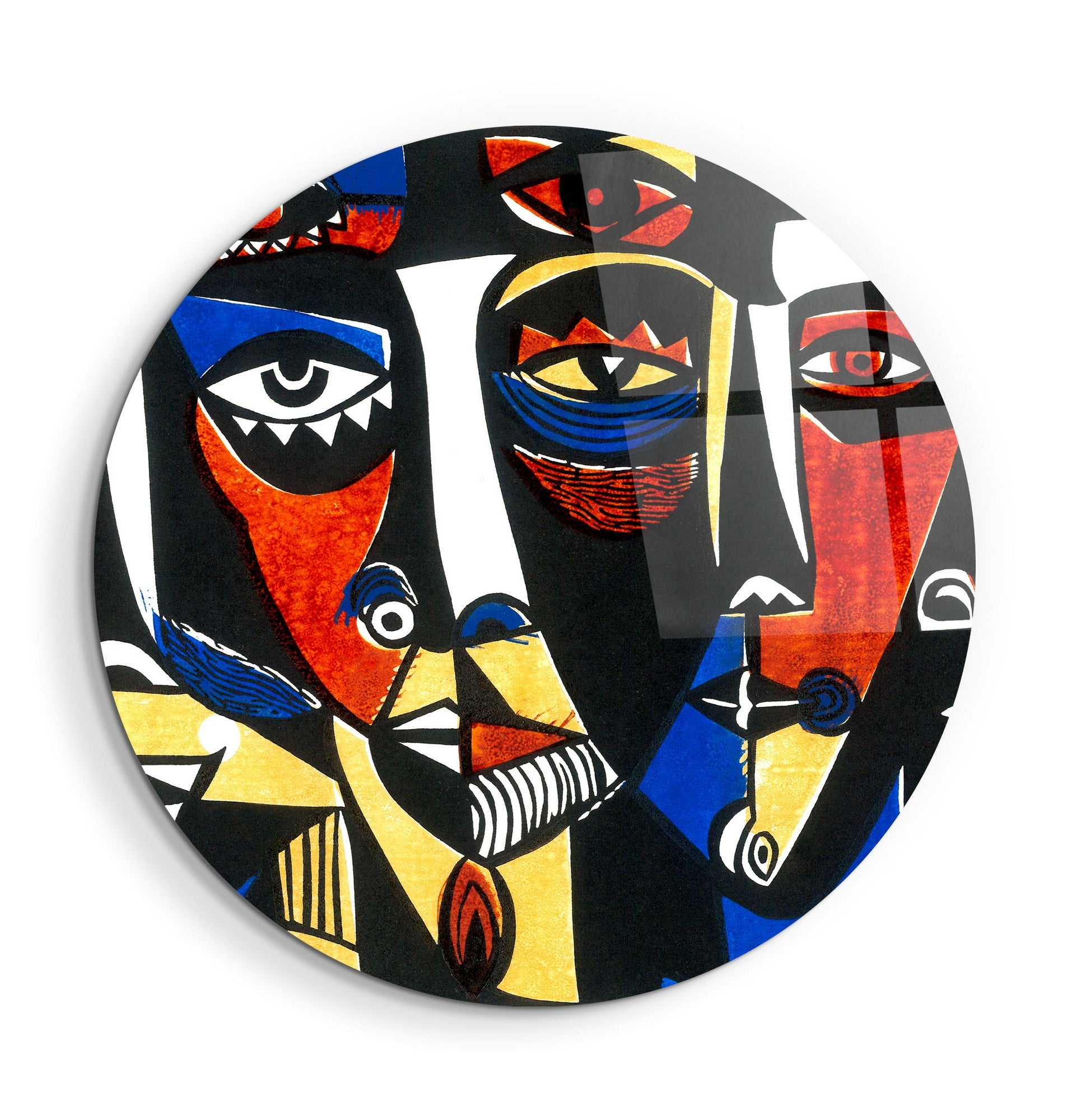 Quadro Decorativo em Vidro Temperado Multicolor 60x60cm - Impressão UV de Alta Qualidade