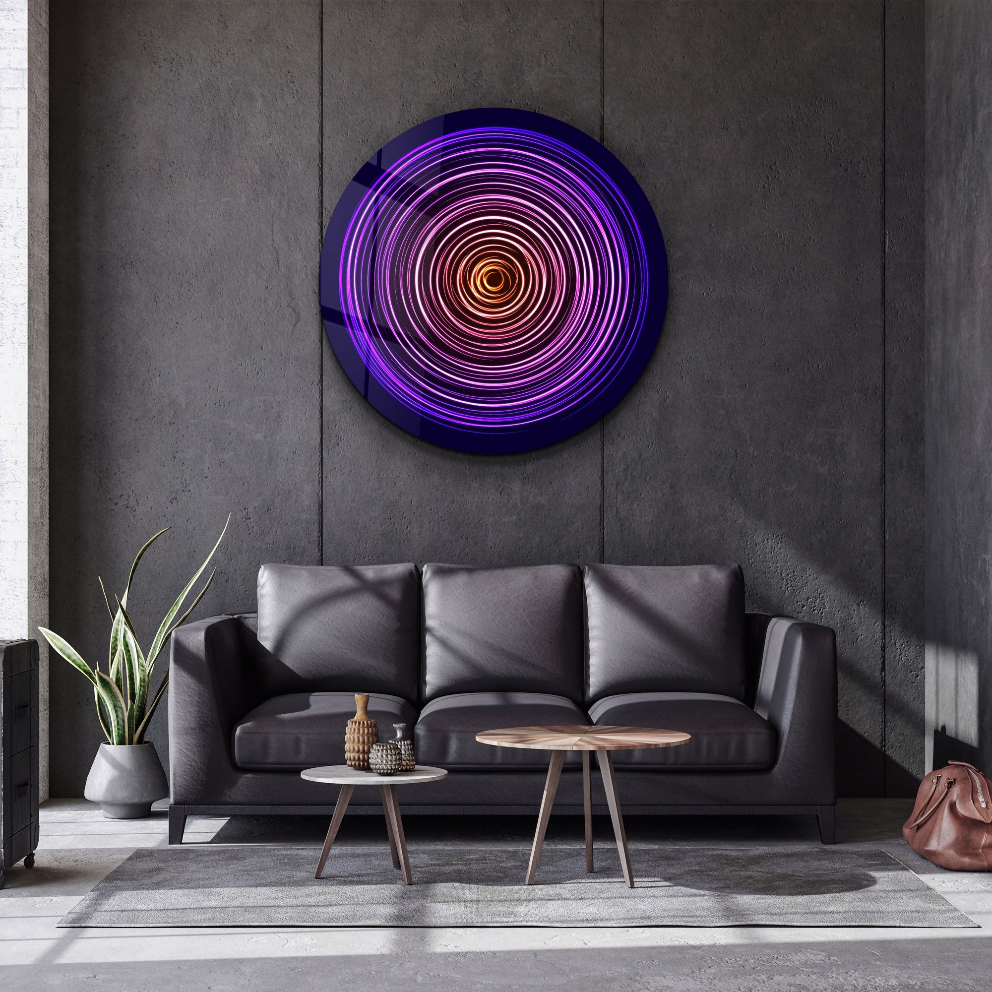 Quadro Decorativo em Vidro Temperado Multicolor 80x80cm - Impressão UV de Alta Qualidade