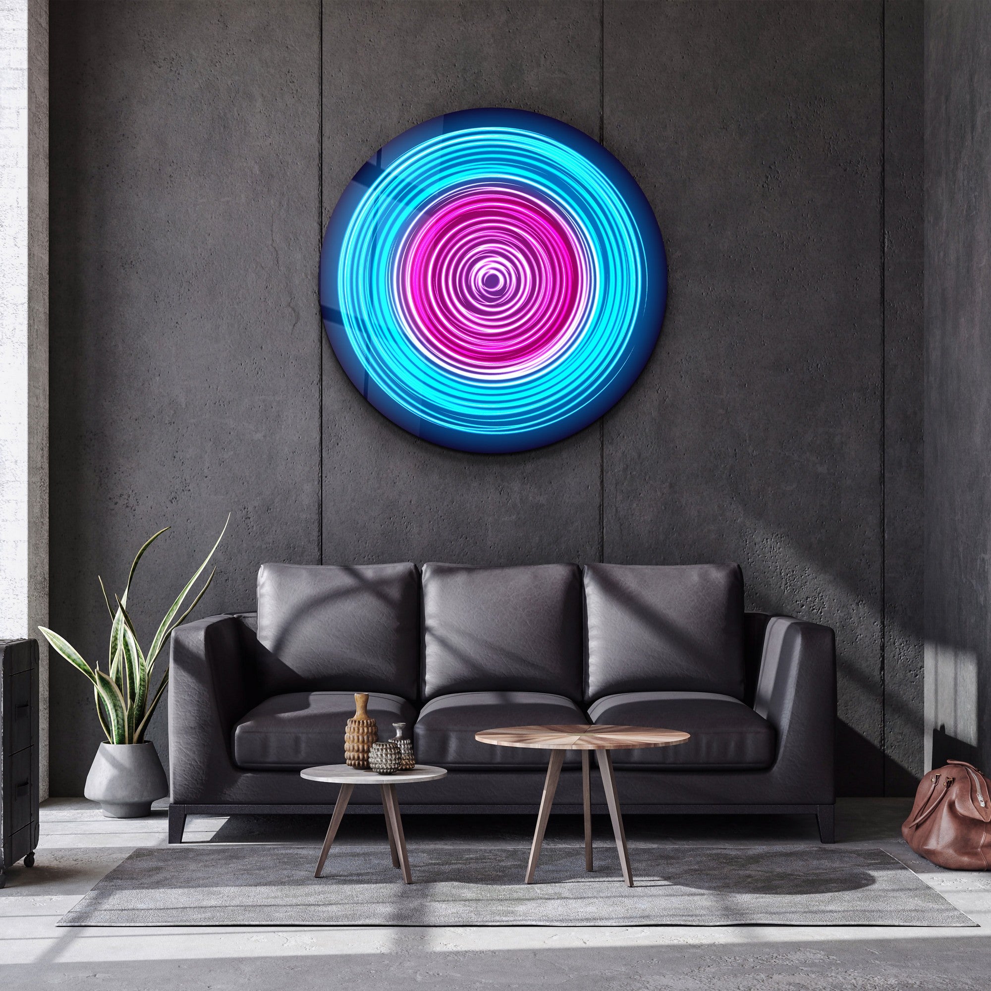 Quadro Decorativo em Vidro Temperado Multicolor 80x80cm - Impressão UV de Alta Qualidade