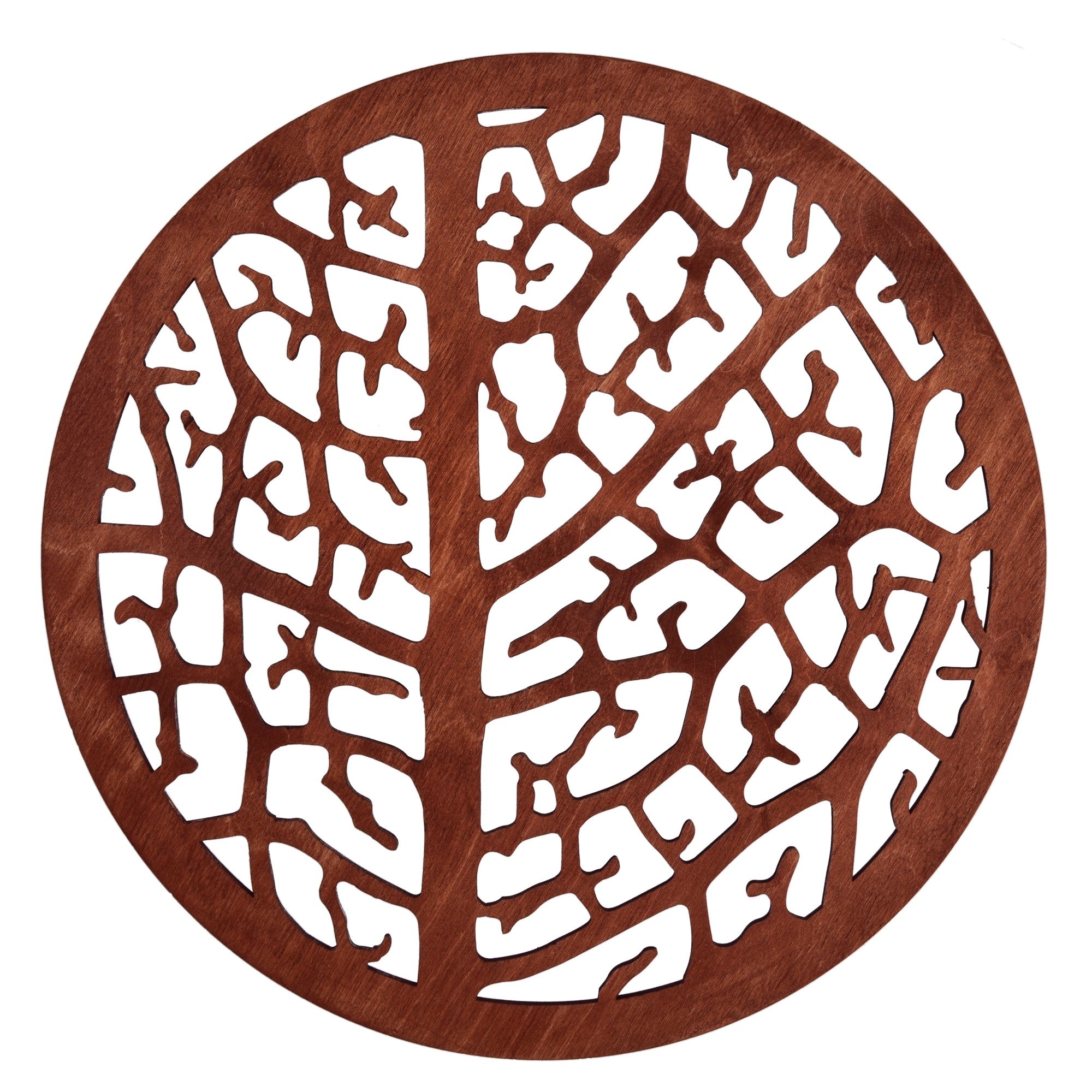 Conjunto de Bases de Pratos de madeira (4 peças)-Coral-Rosa