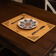 Conjunto de Bases de Pratos de madeira (4 peças)-Corpat-Mel