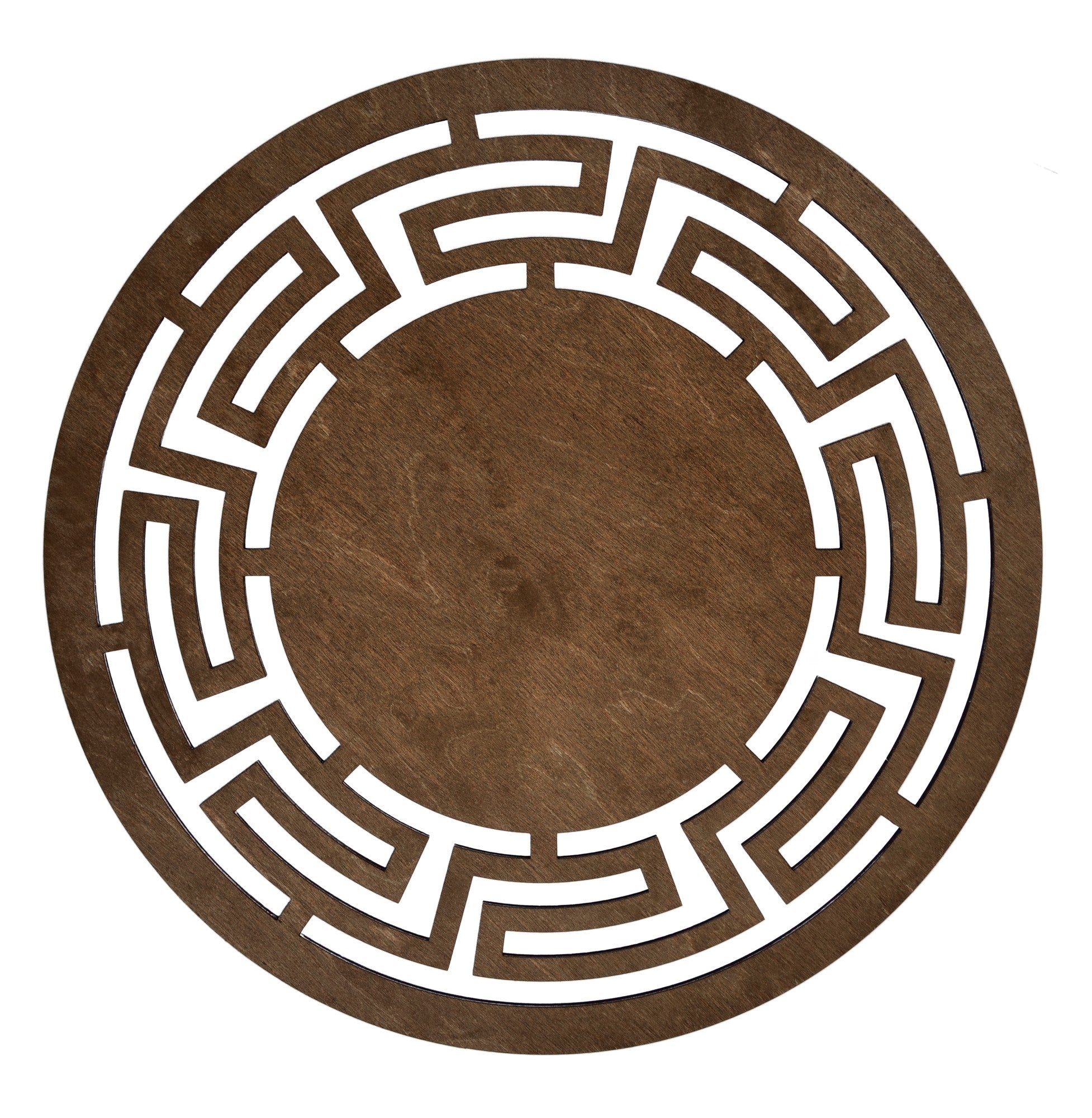 Conjunto de Bases de Pratos de madeira (4 peças)-Labyrinth-Noz