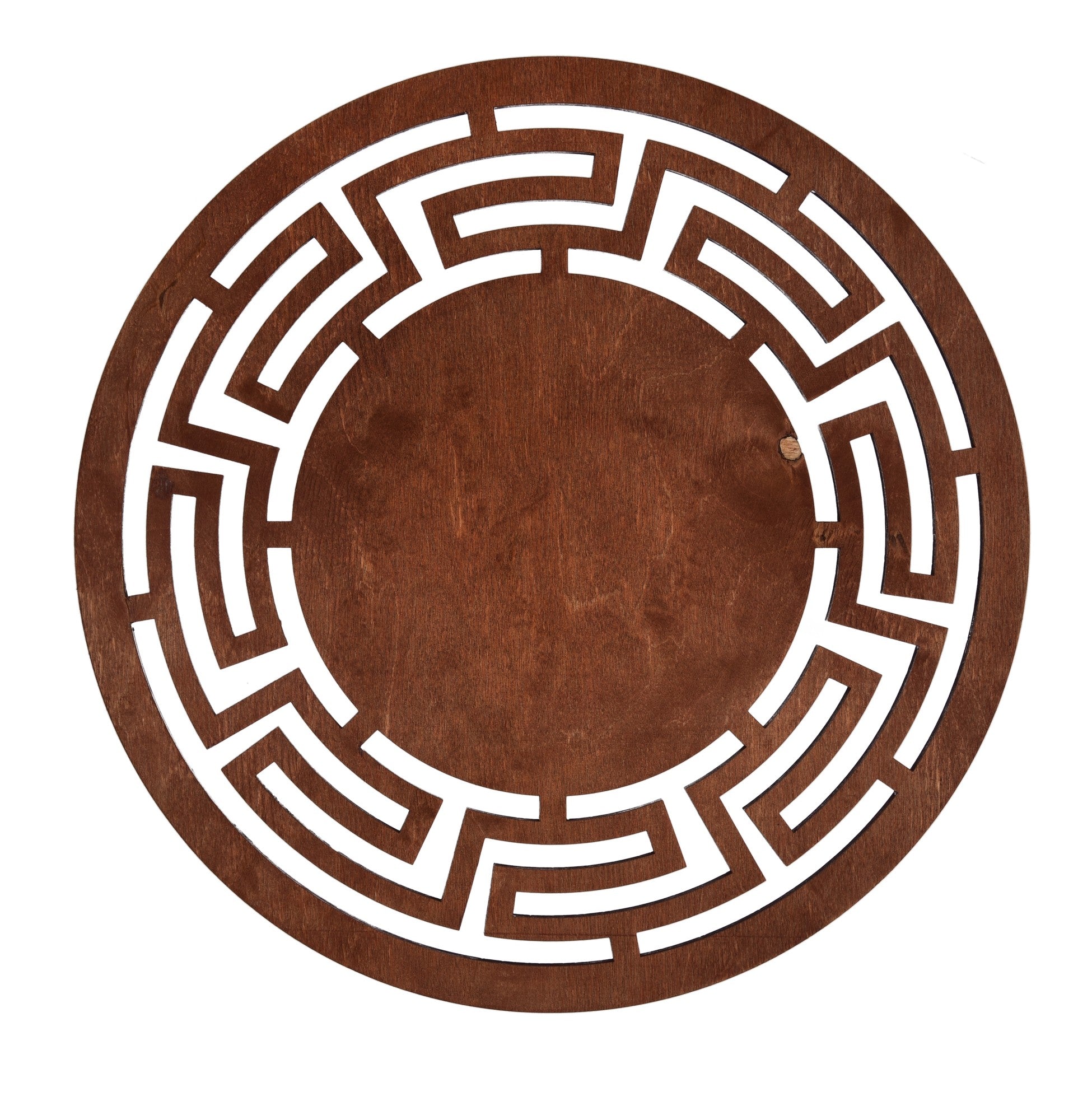 Conjunto de Bases de Pratos de madeira (4 peças)-Labyrinth-Rosa