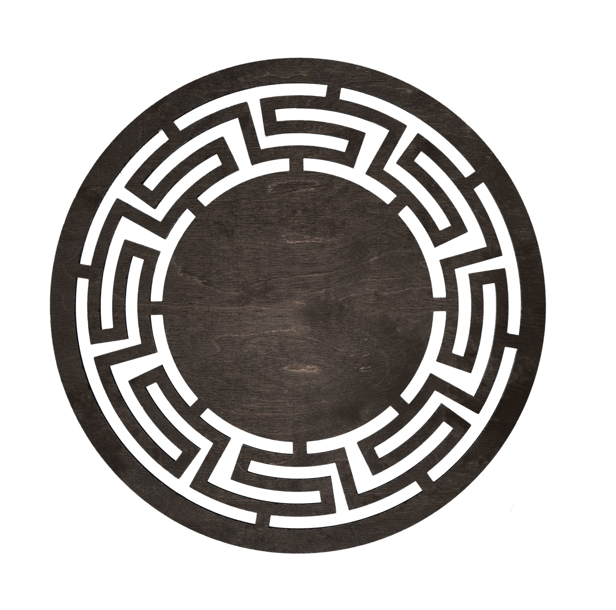 Conjunto de Bases de Pratos de madeira (4 peças)-Labyrinth-Wengué