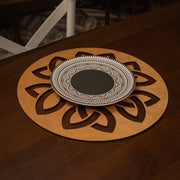 Conjunto de Bases de Pratos de madeira (4 peças)-Lugh-Mel