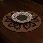 Conjunto de Bases de Pratos de madeira (4 peças)-Lugh-Wengué