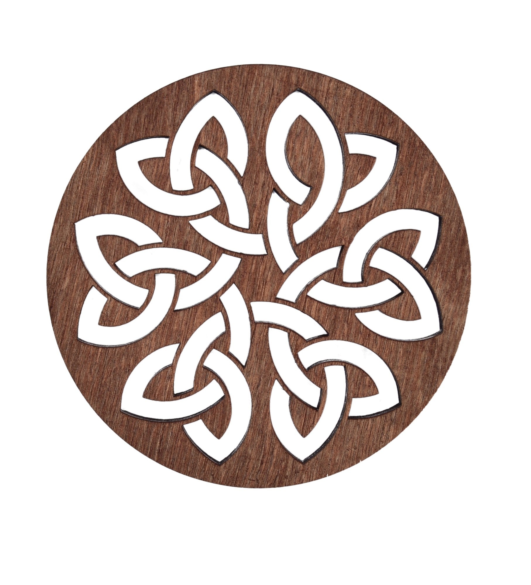 Conjunto de Bases de Pratos de madeira (4 peças)-Lugh-Rosa
