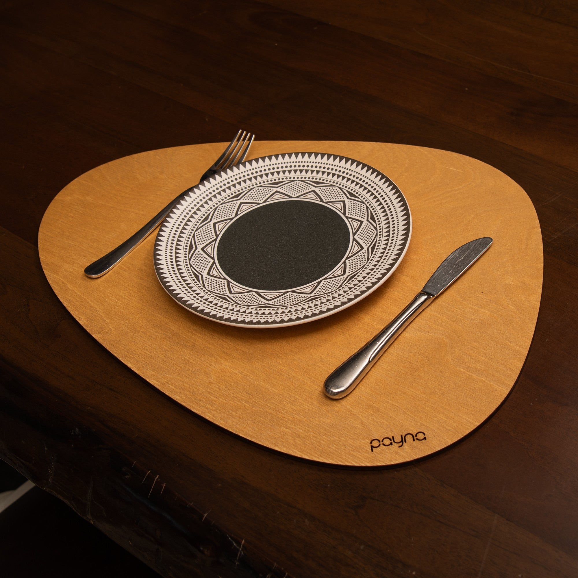 Conjunto de Bases de Pratos de madeira (4 peças)-Pear-Mel