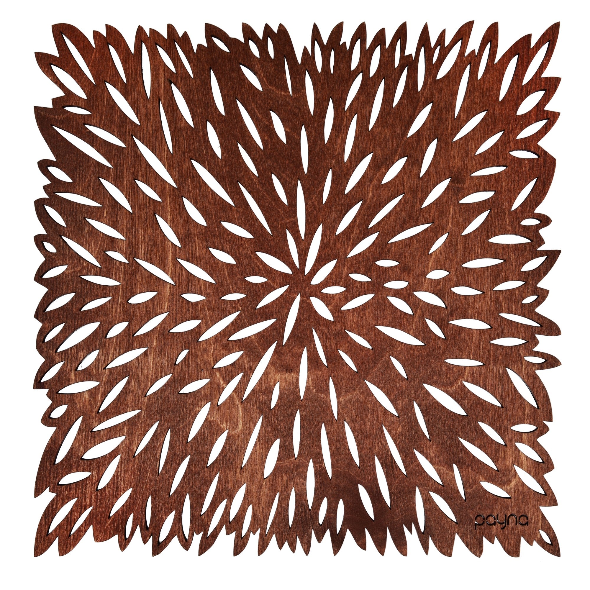 Conjunto de Bases de Pratos de madeira (4 peças)-Pointy-Rosa