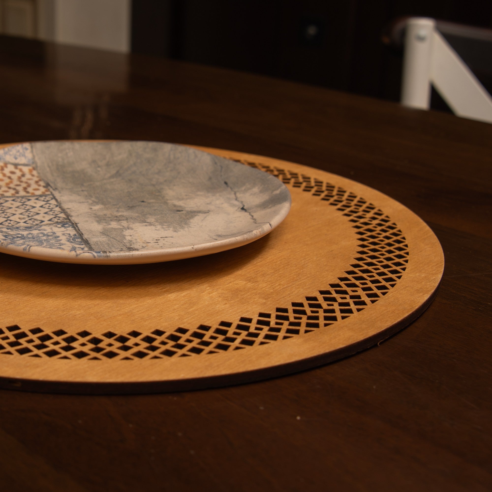 Conjunto de Bases de Pratos de madeira (4 peças)-Seljuk-Mel