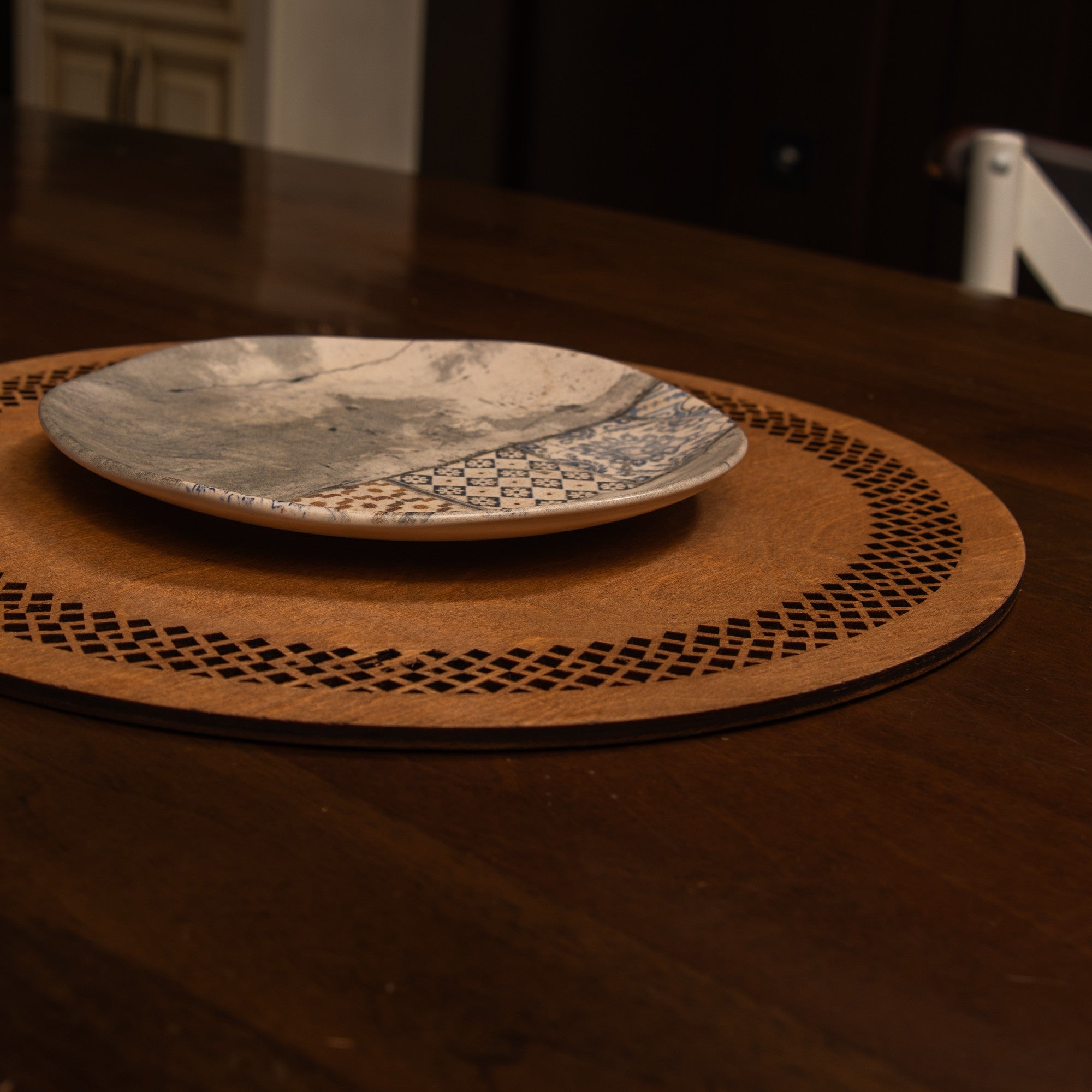 Conjunto de Bases de Pratos de madeira (4 peças)-Seljuk-Noz