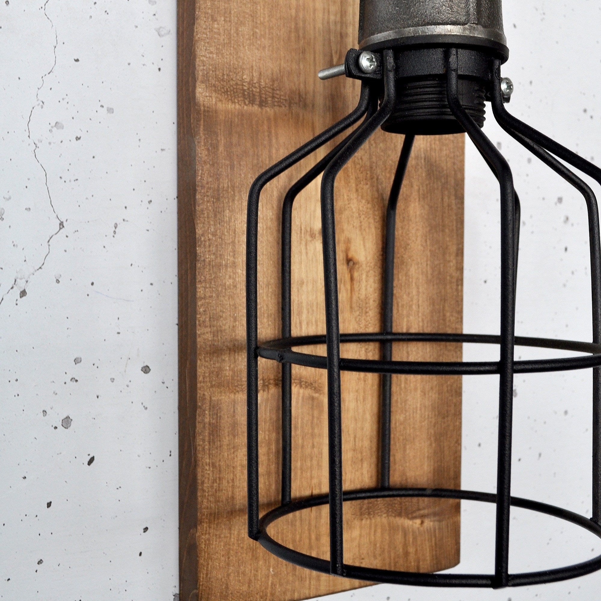 Candeeiro de Parede – 40 x 14 x 16 cm – Madeira – Madeira maciça